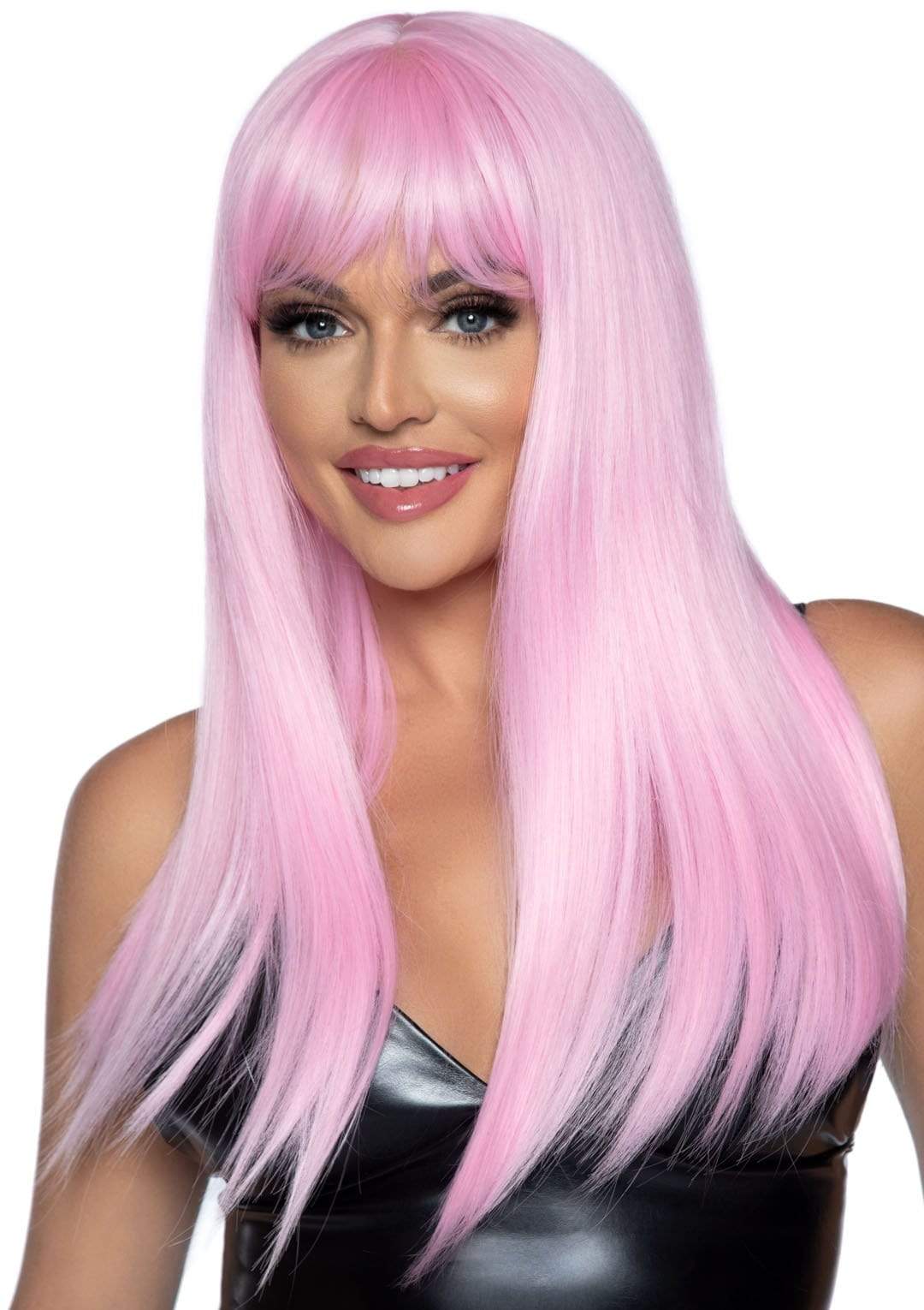 24" Women's Straight Wig with Bangs - Image 6