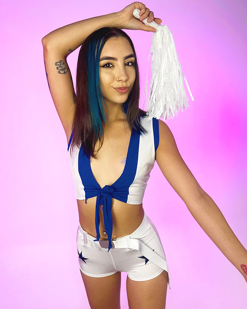 4pc Thunderstruck Cheer Costume - Image 4