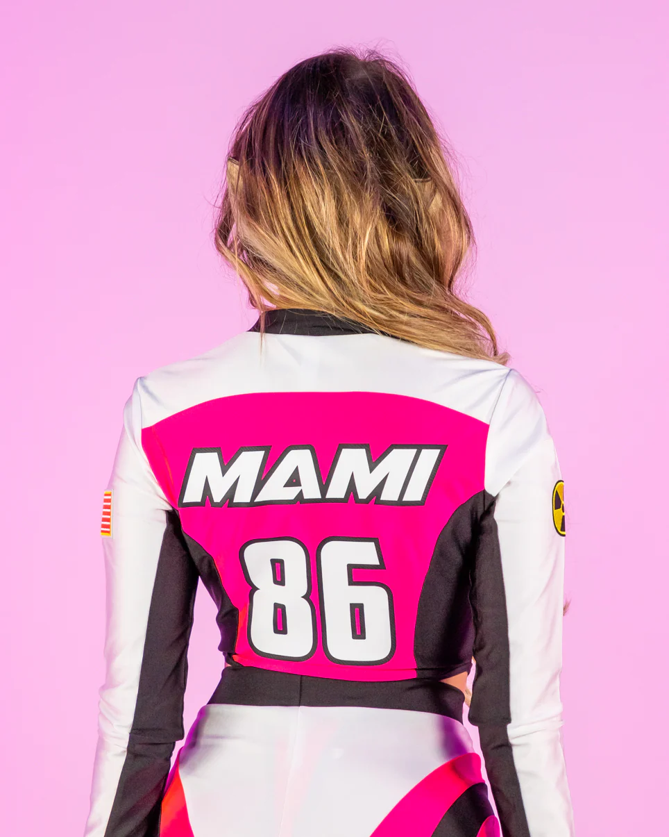 5pc Pink Moto Mami Costume - Image 11