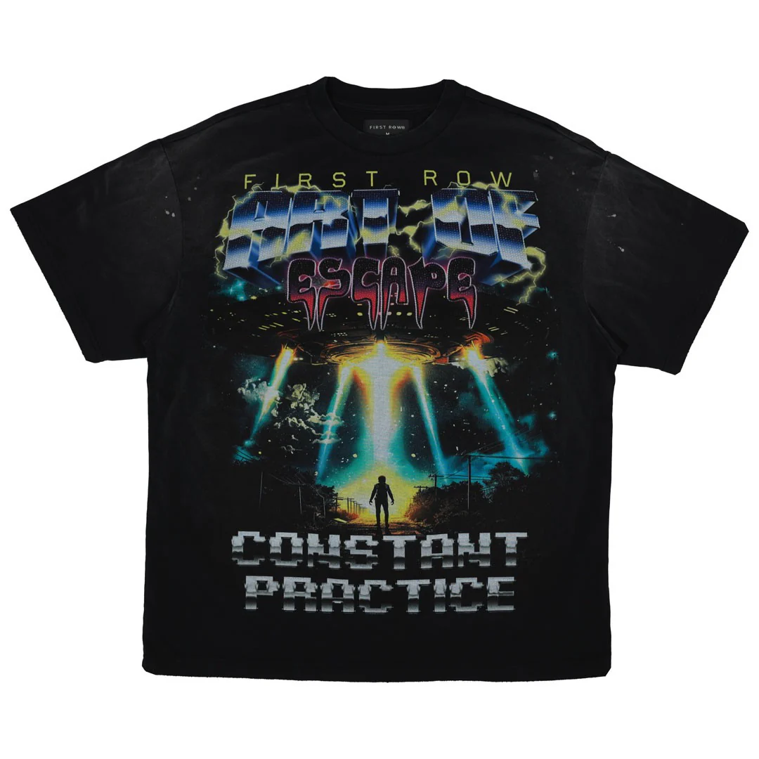 Art Of Escape Tour Men's Black Washed Tee - Image 7