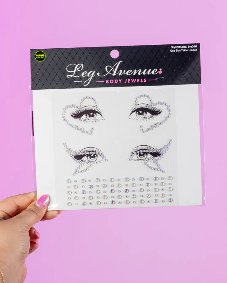 Ayla Glow In The Dark Face Jewels