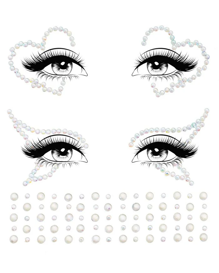Ayla Glow In The Dark Face Jewels - Image 4
