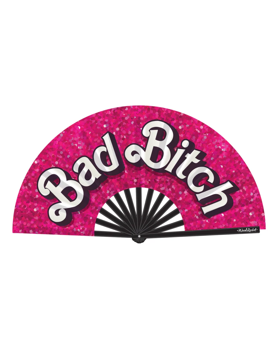 Bad Bitch Pink Unisex Folding Fan