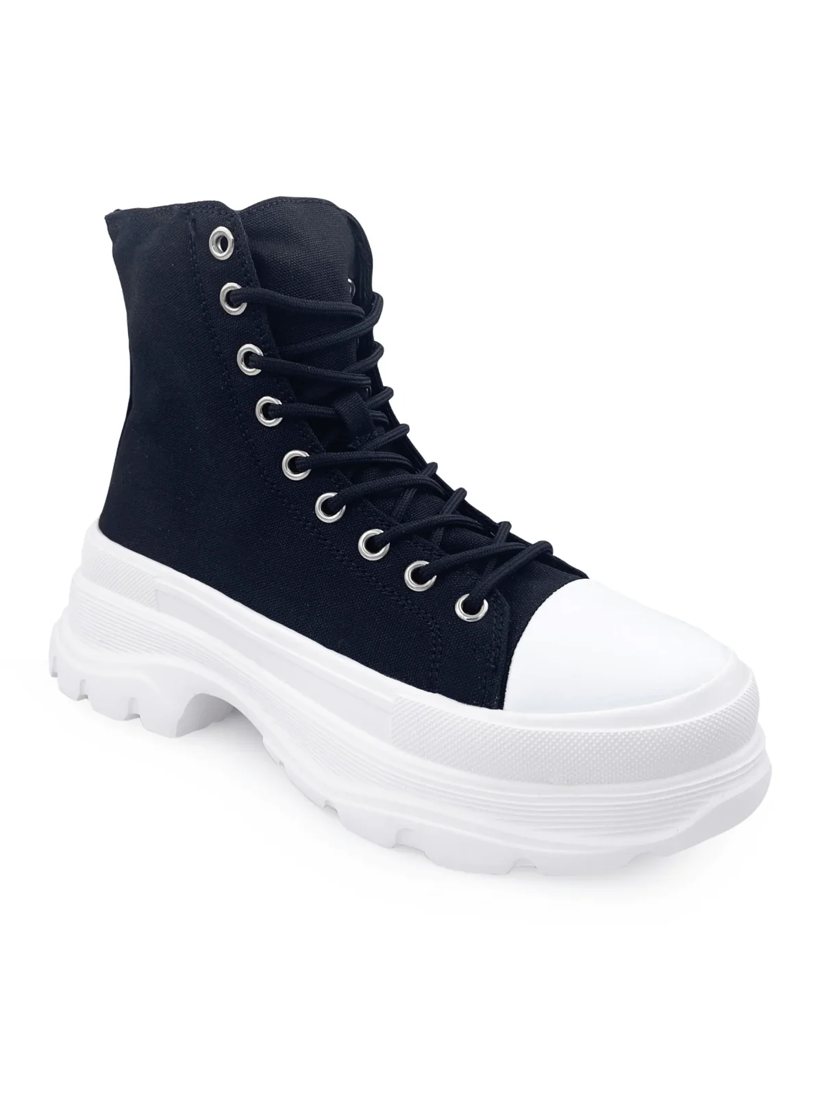 Black Asphalt Women's High Top Sneakers