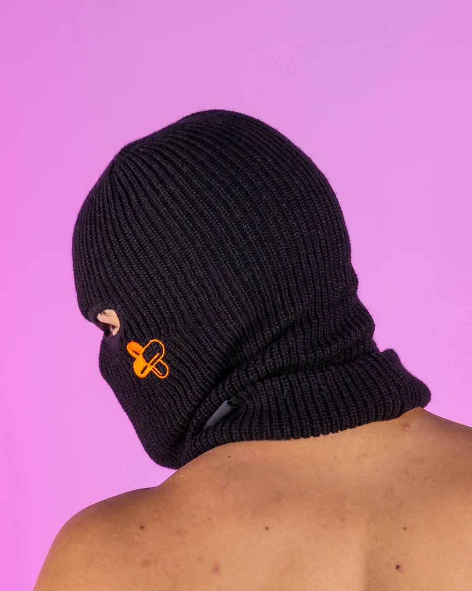 Black Savage Raver Red Pill Ski Mask - Image 4