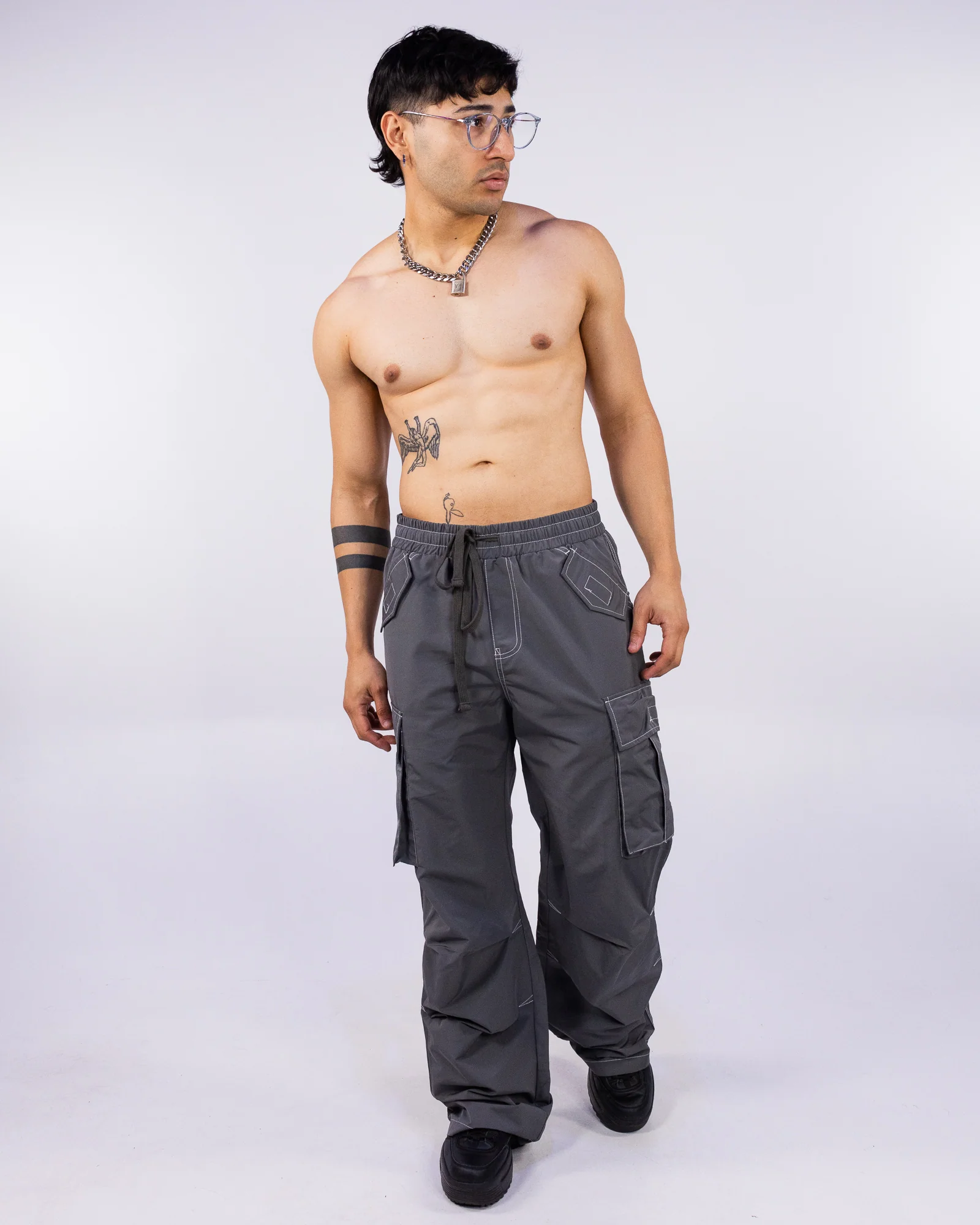 Campus Gray Men's Cargo Pants - Image 3