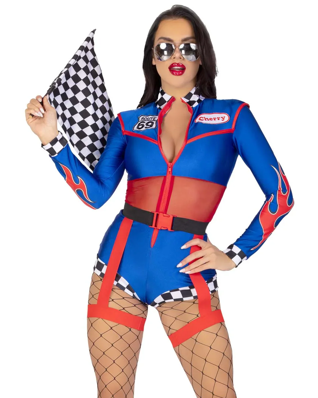 Cherry Bomb Racer Women's 2pc Costume - Image 7