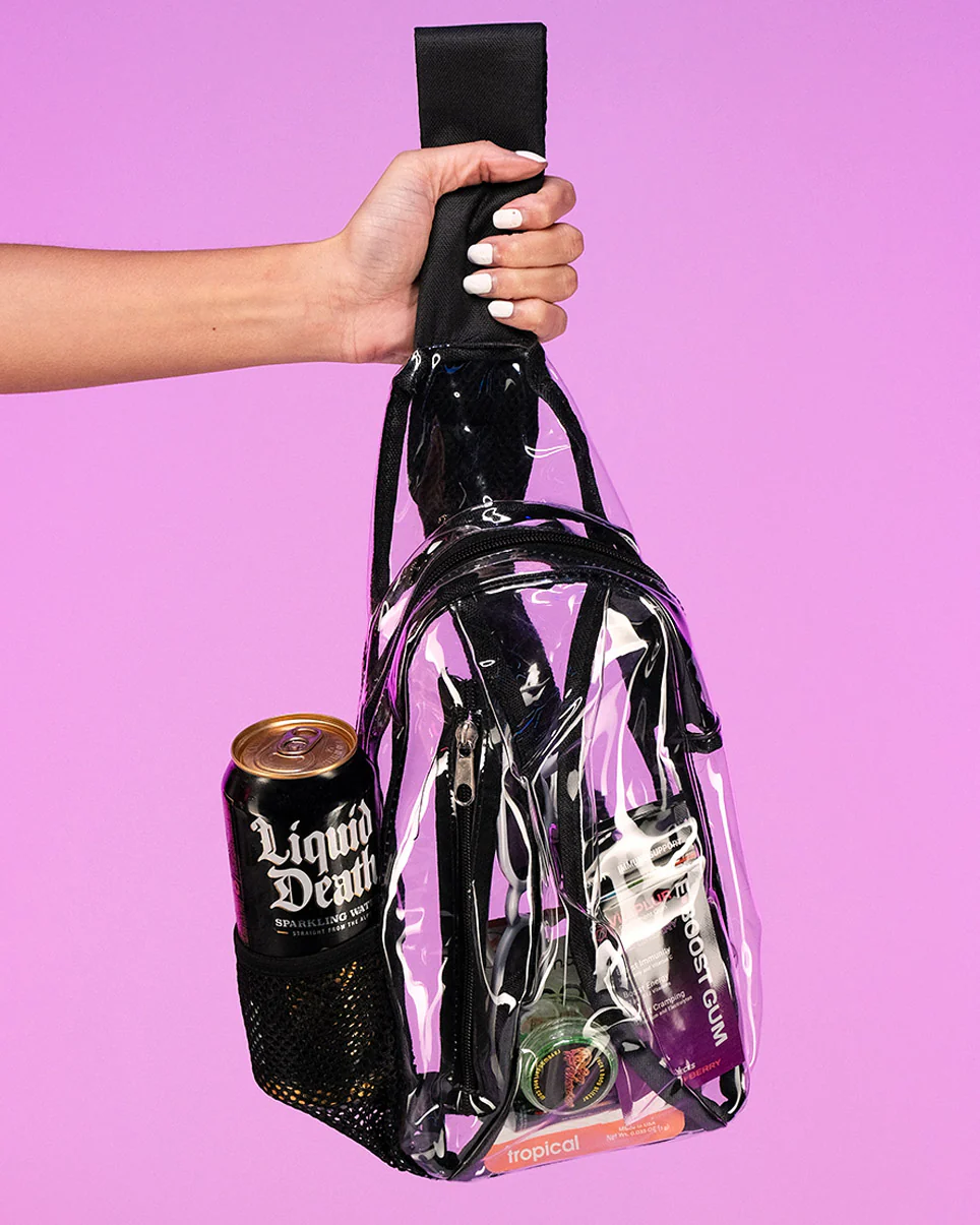Clear Cross-Body Shoulder Bag - Image 2