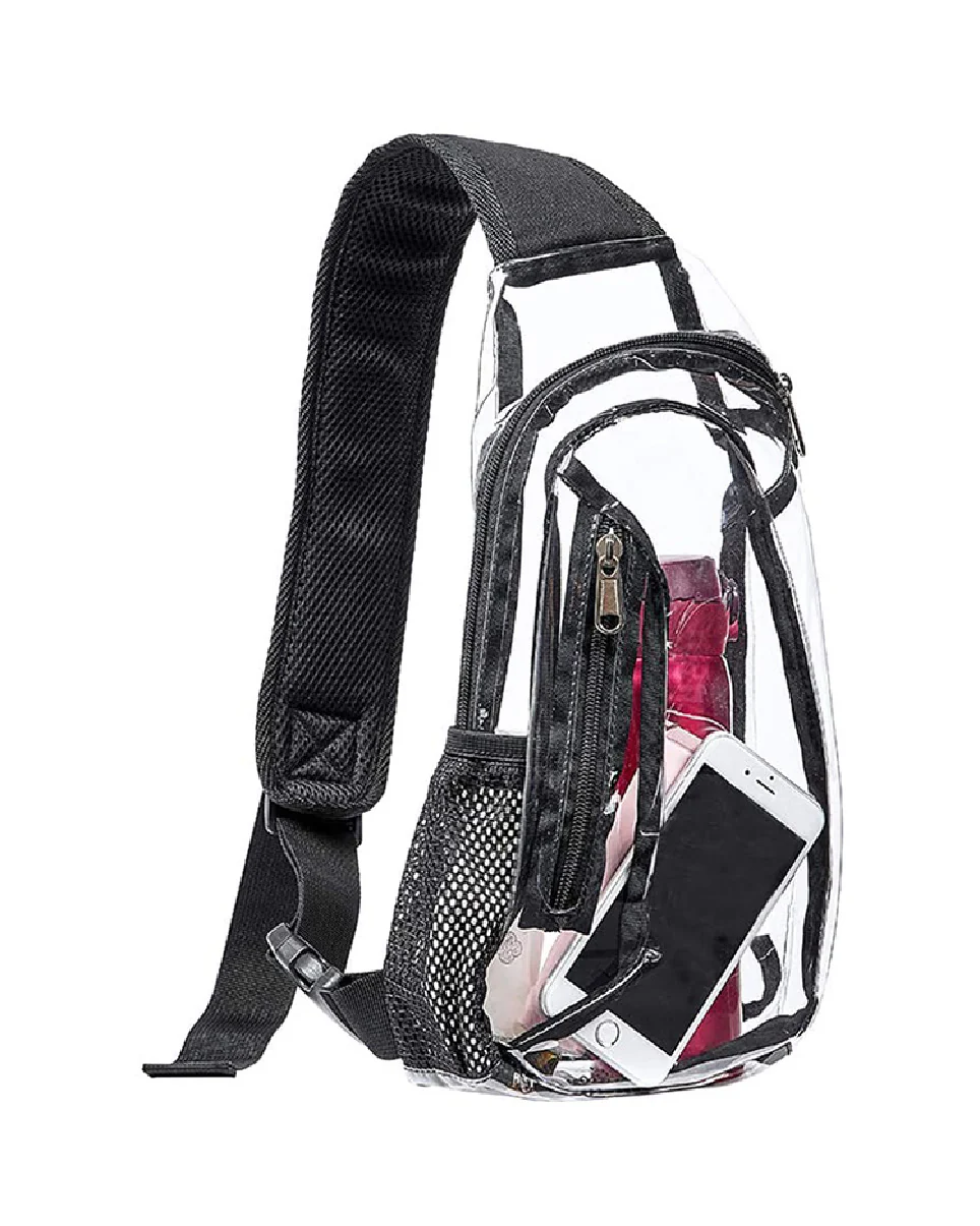 Clear Cross-Body Shoulder Bag - Image 3