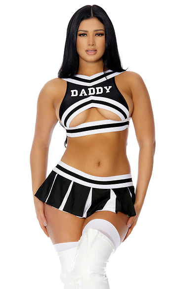 2pc Number One Fan Cheerleader Costume - Image 2