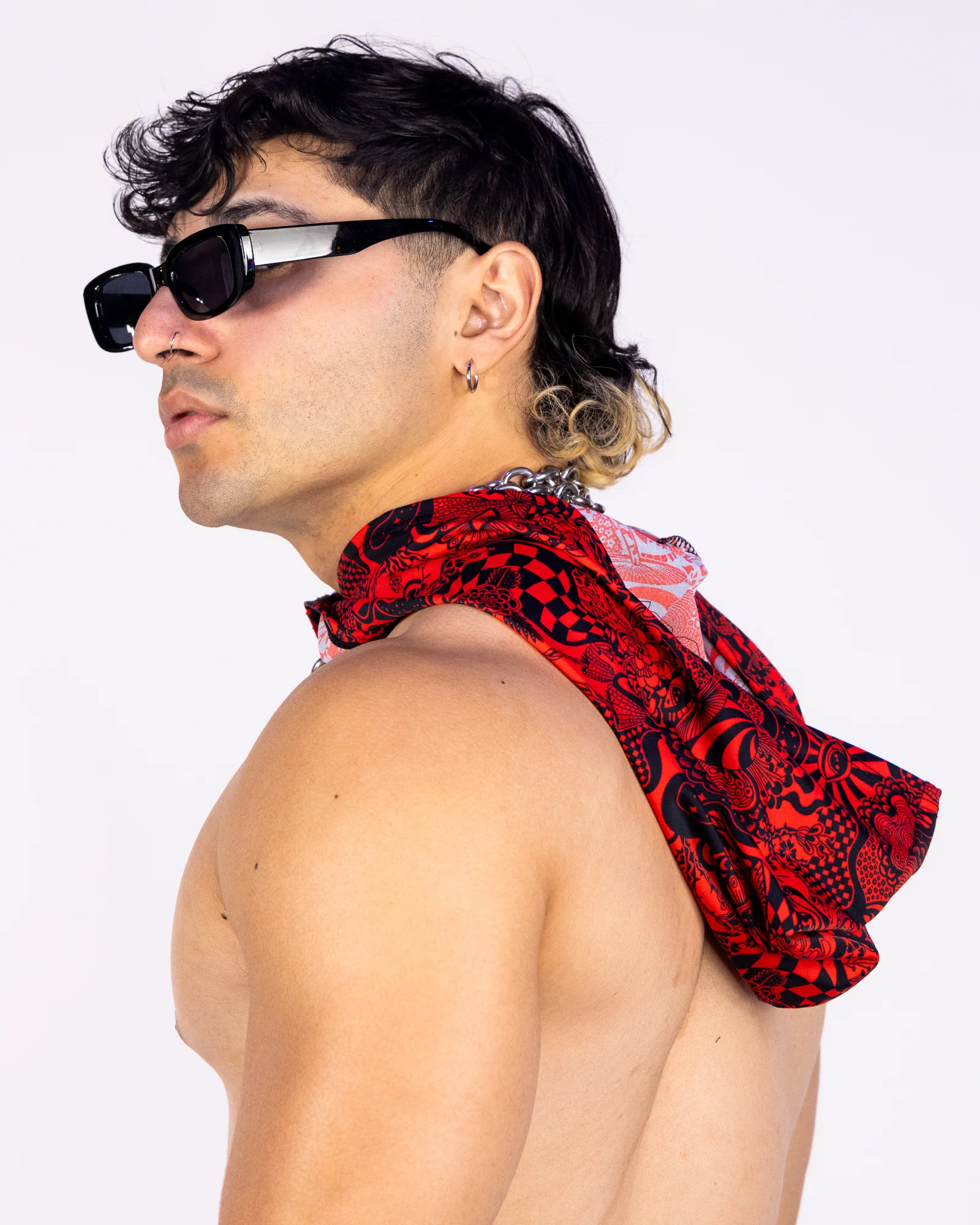Crimson Zenith Unisex Hood - Image 6