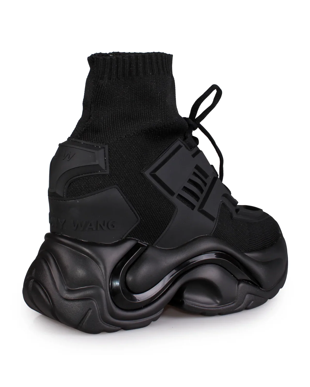 Cutting Edge Women's Black Wedge Sneakers - Image 6