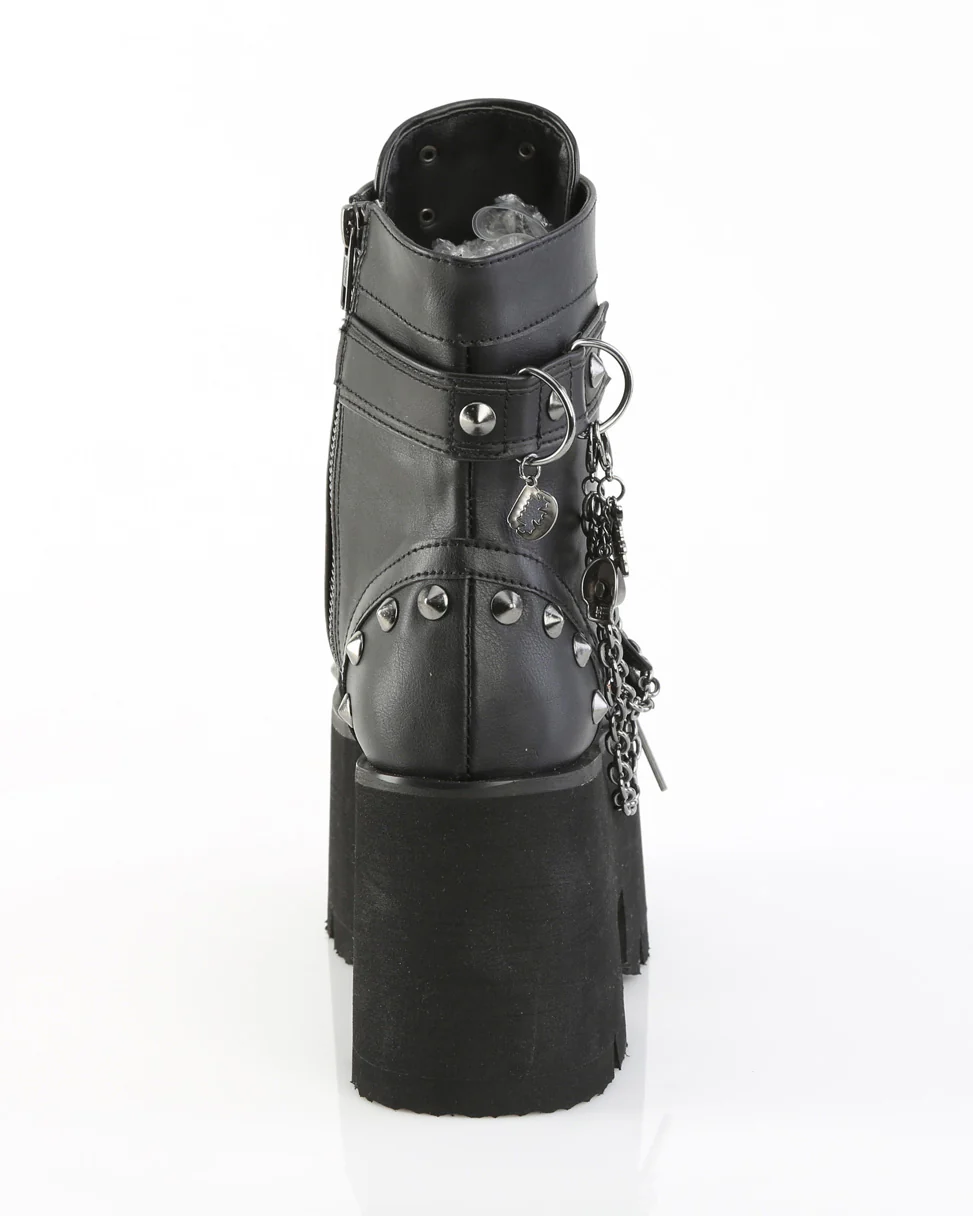 Demonia Ashes Chains & Charms Women's Black Platform Boot - Image 6
