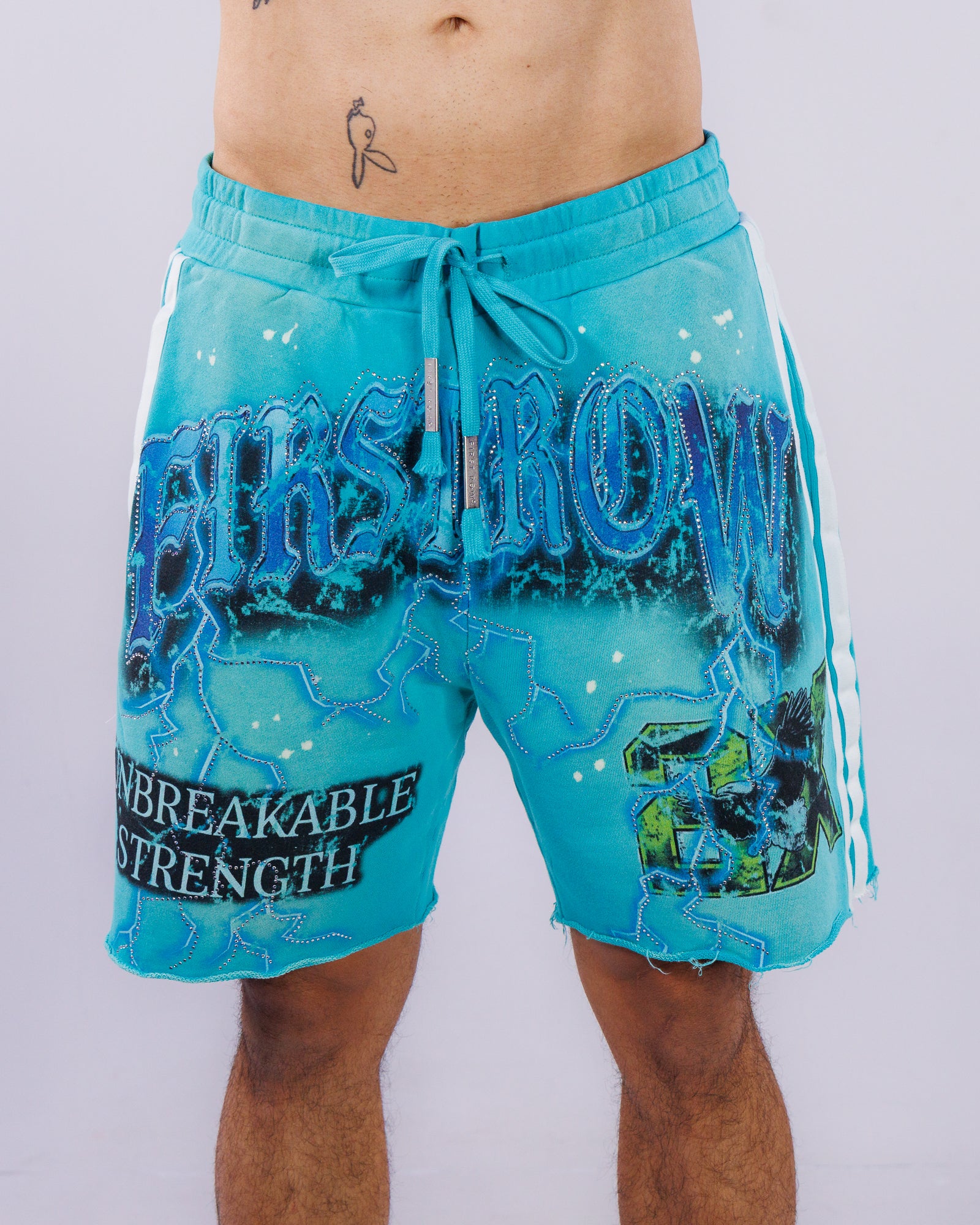 Electric Storm Men's Blue Shorts - Image 3