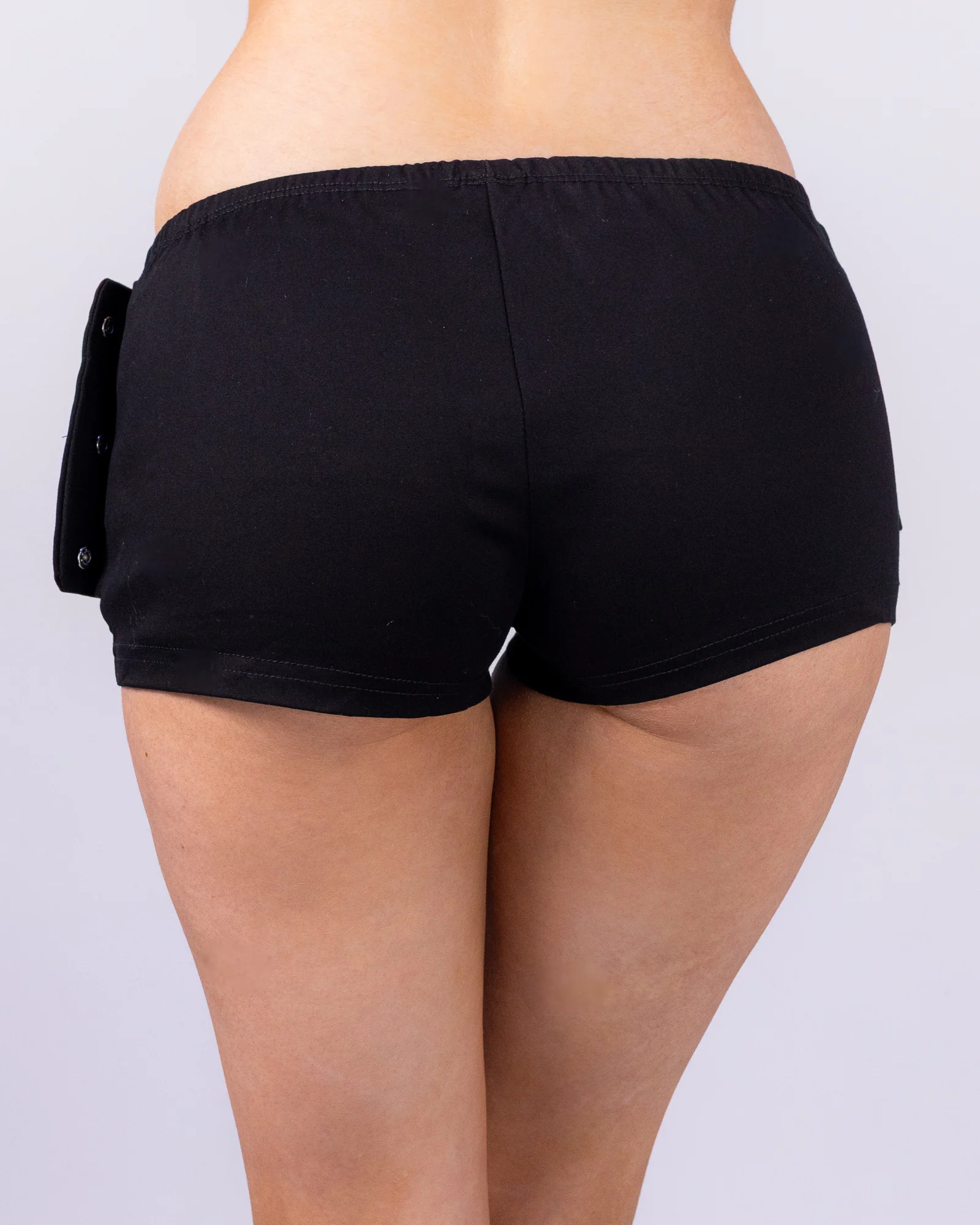 Escape Women's Black Grommet Shorts - Image 4