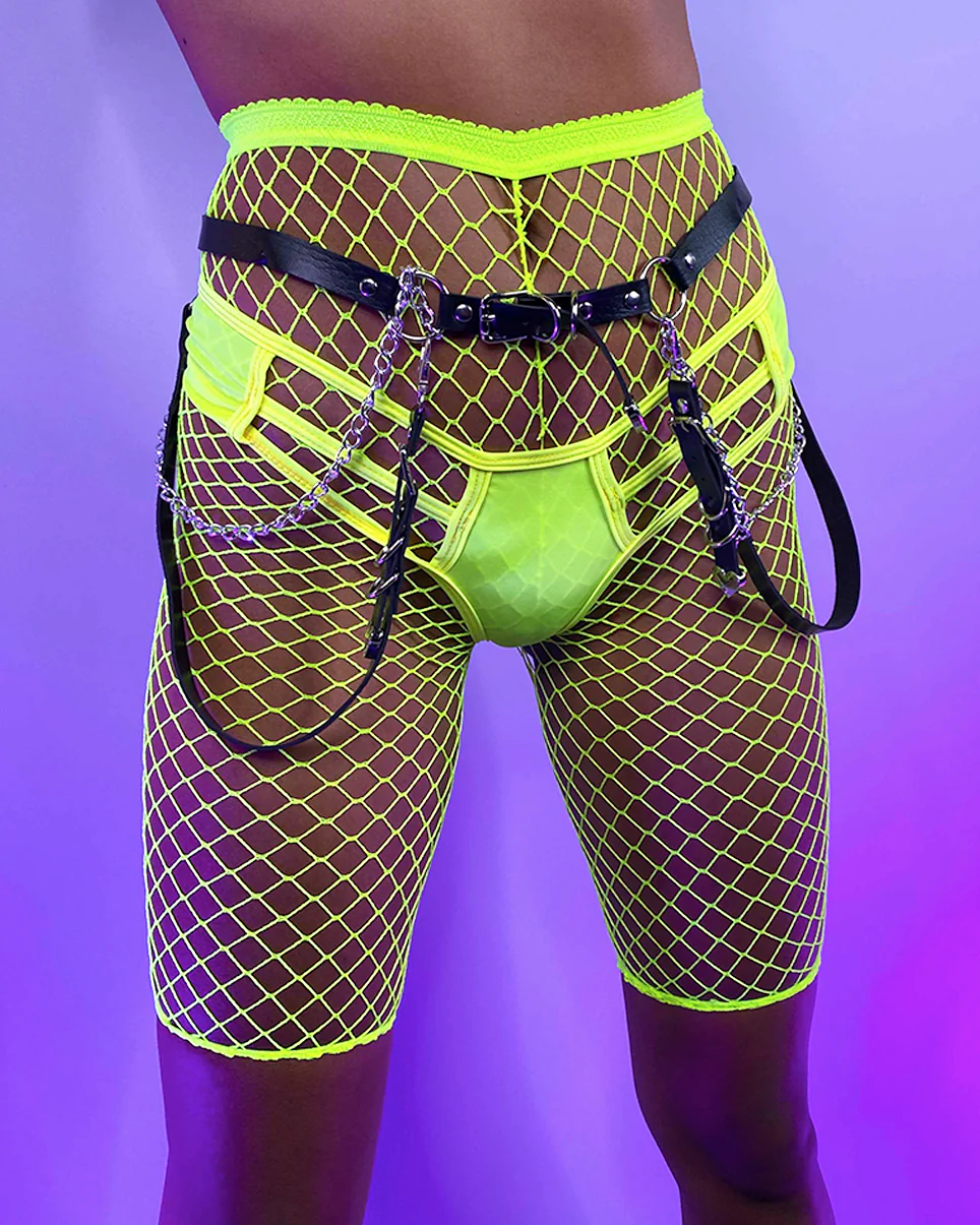 Fishnet Biker Shorts - Image 3