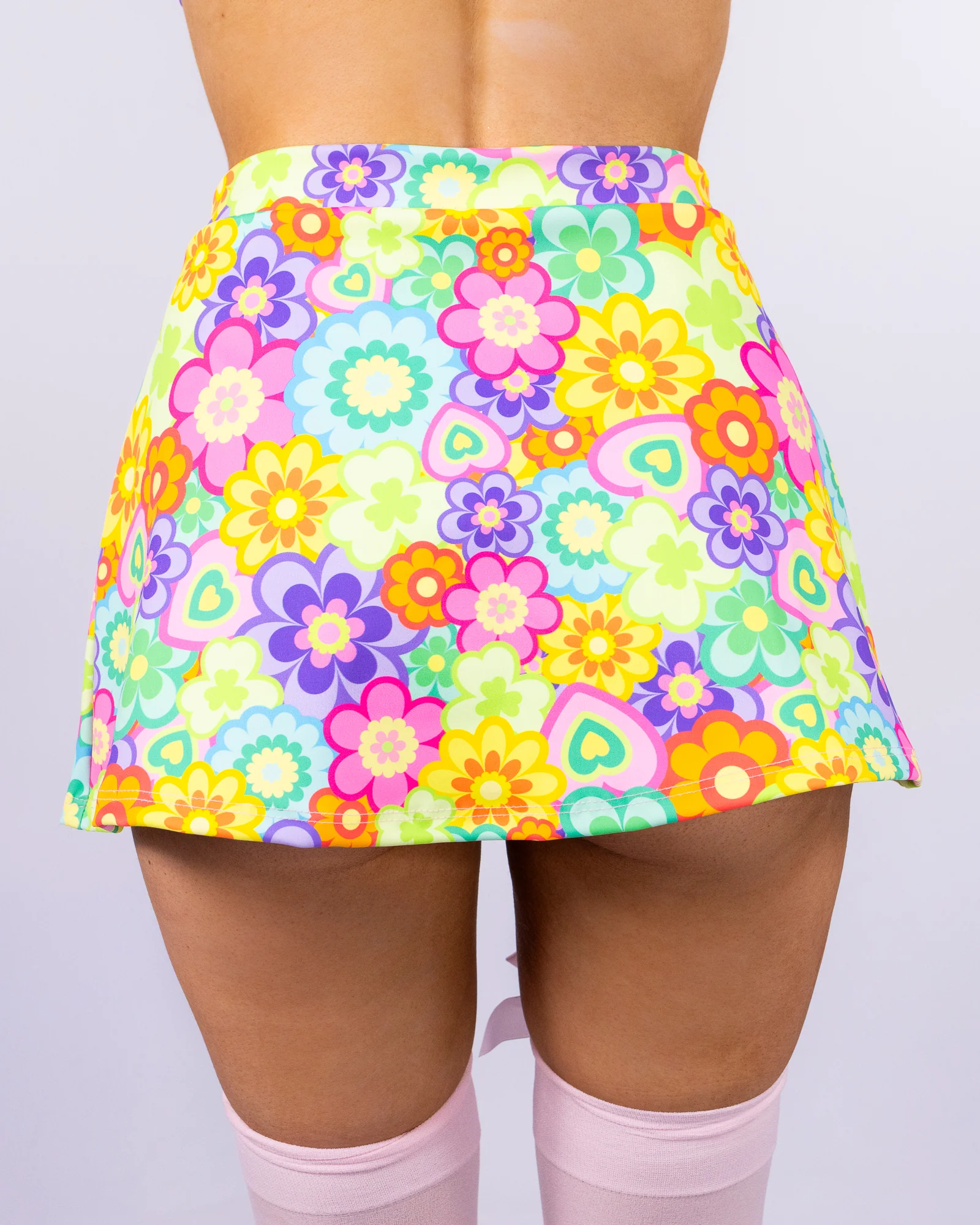 Flower Power Women's Slit Skirt - Image 4