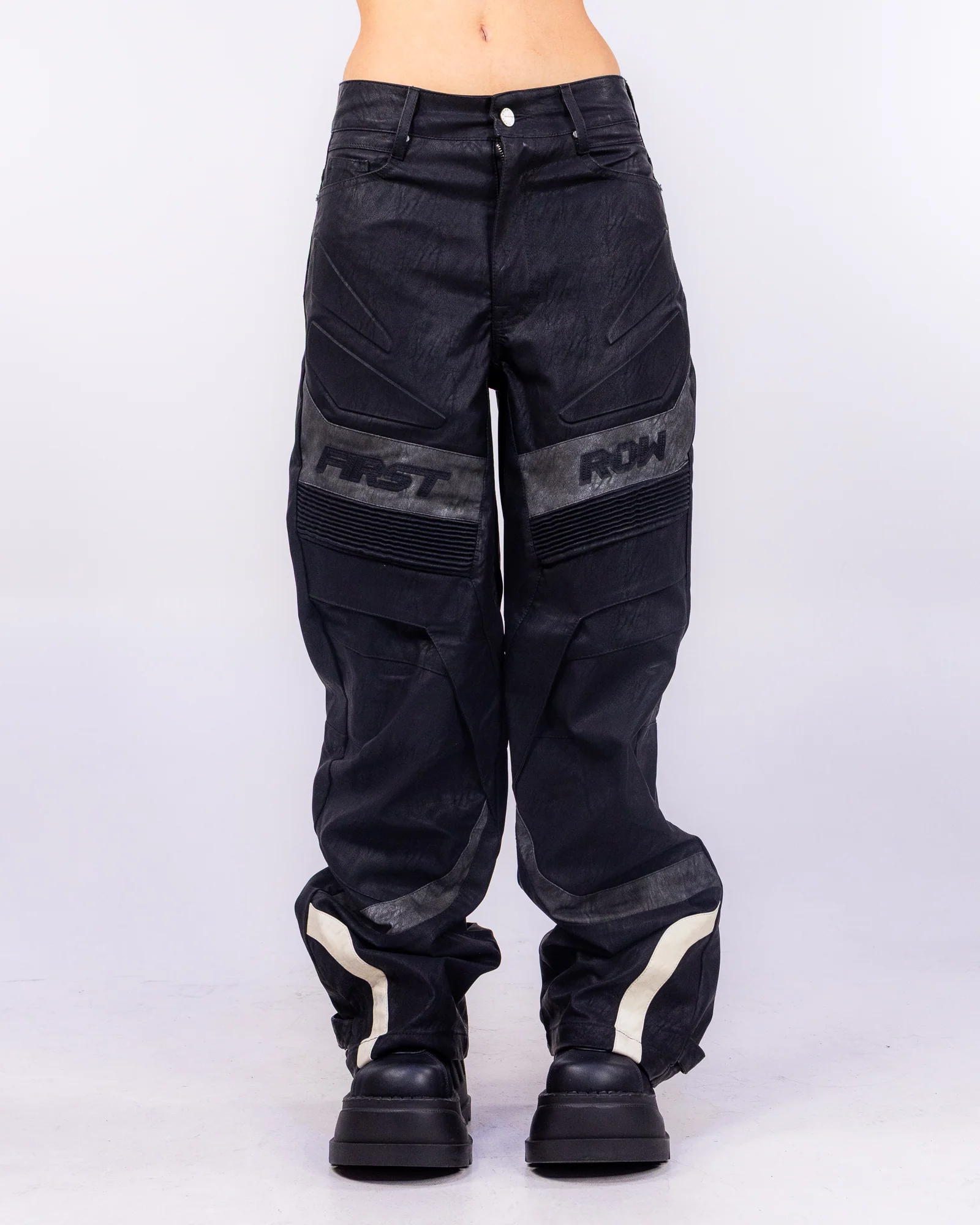 Fury Moto Women's Black Faux Leather Pants