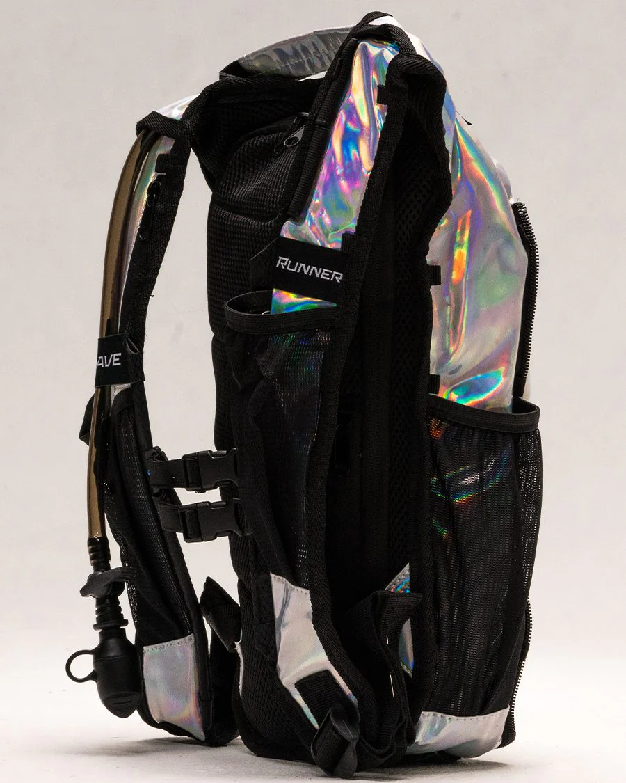 Gen Z Holographic Silver Hydration Backpack - Image 3