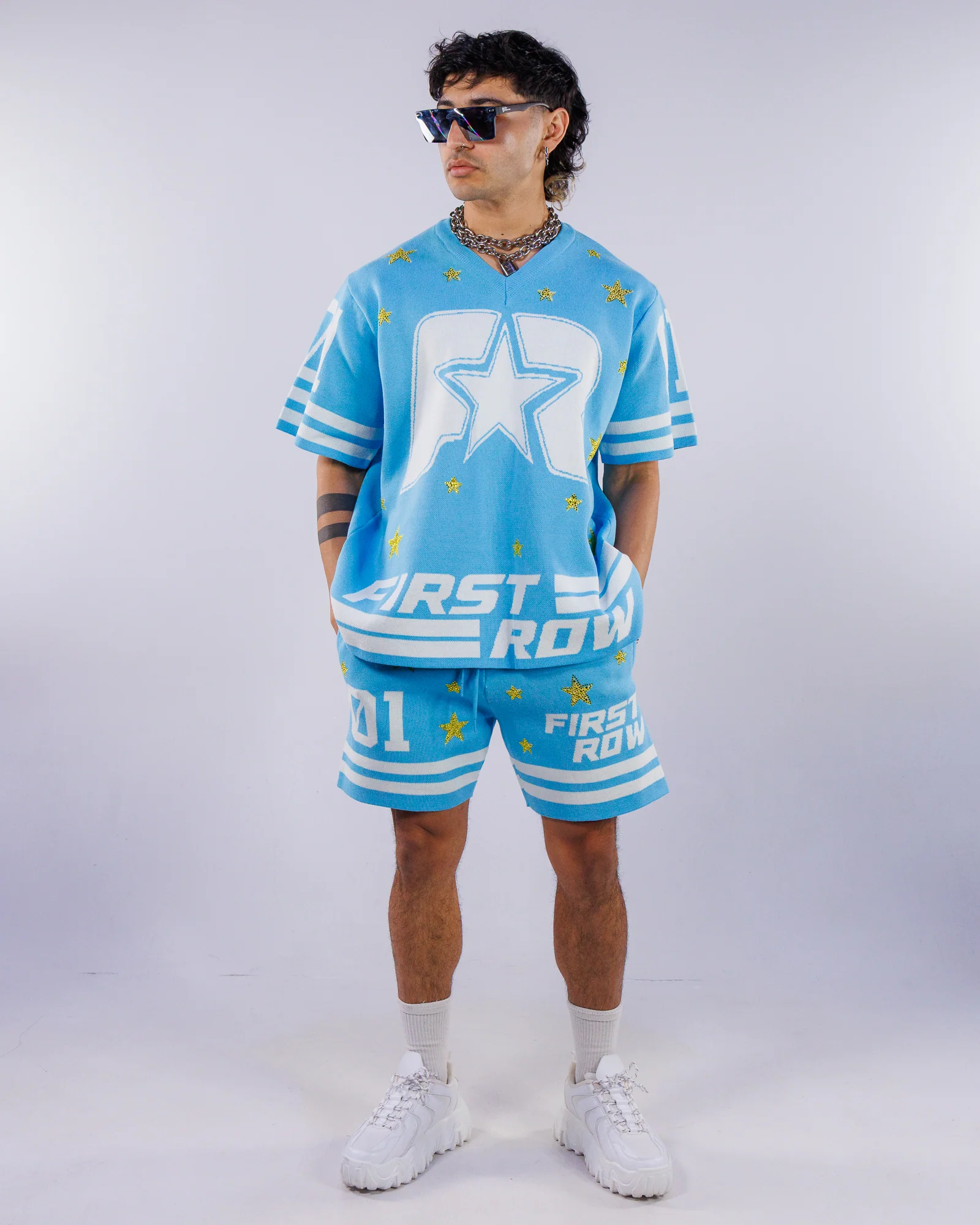 Get A Gold Star Men's Blue Sweater Tee - Image 2