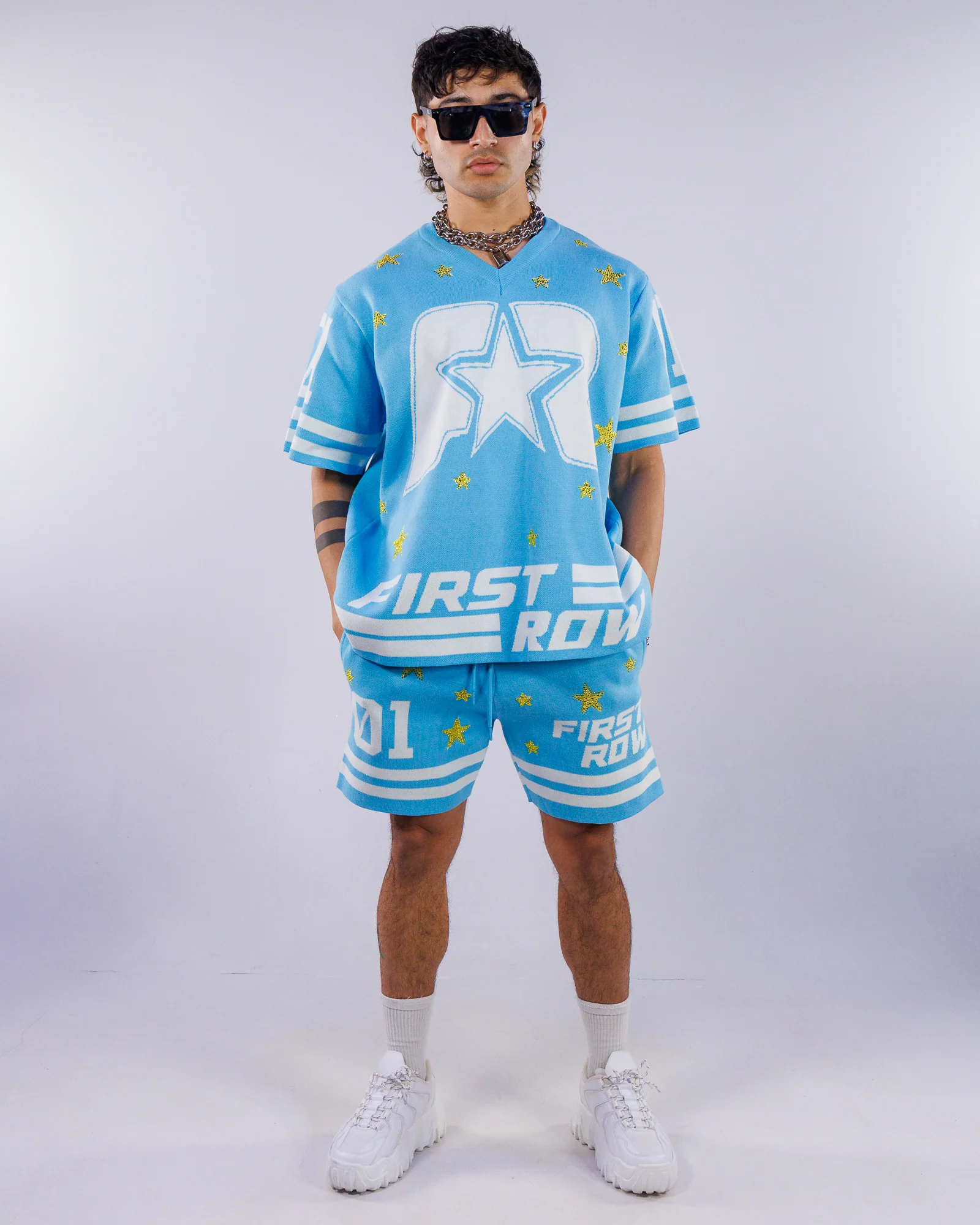 Get A Gold Star Men's Blue Sweater Tee - Image 6