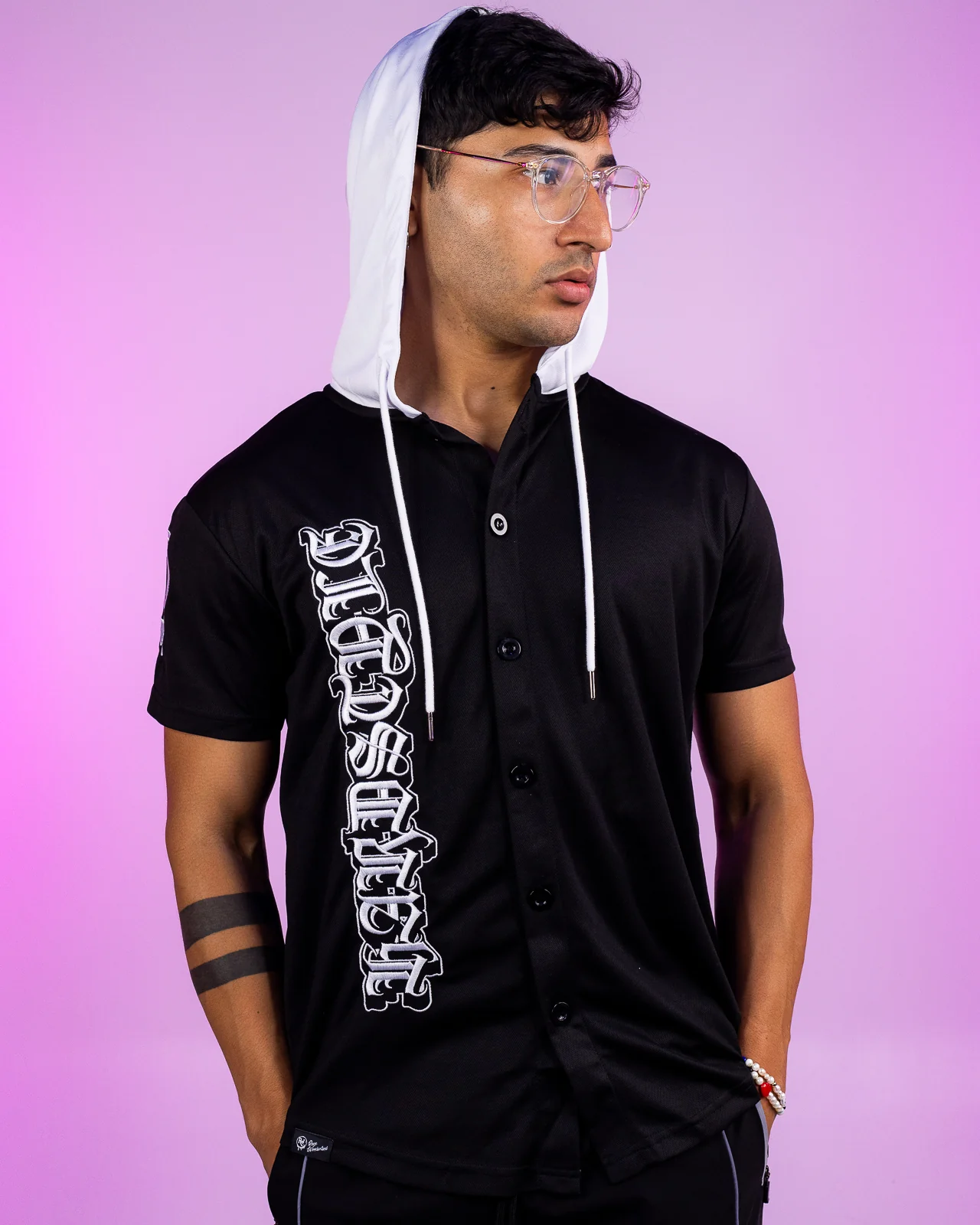 Hardstyle Hooded Baseball Jersey - Image 2