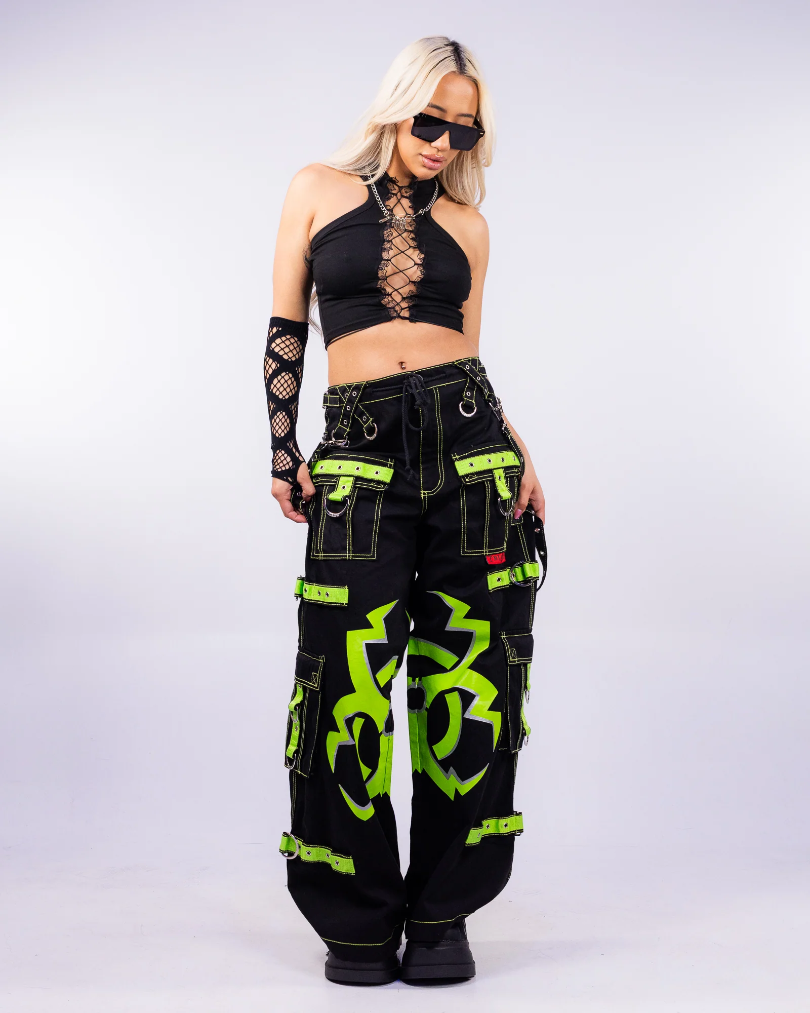 High Road Women's Black Lace-Up Tank Top - Image 5