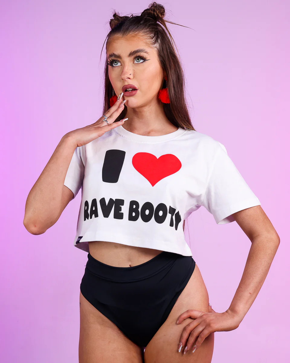 I Heart Rave Booty Crop Top - Image 6