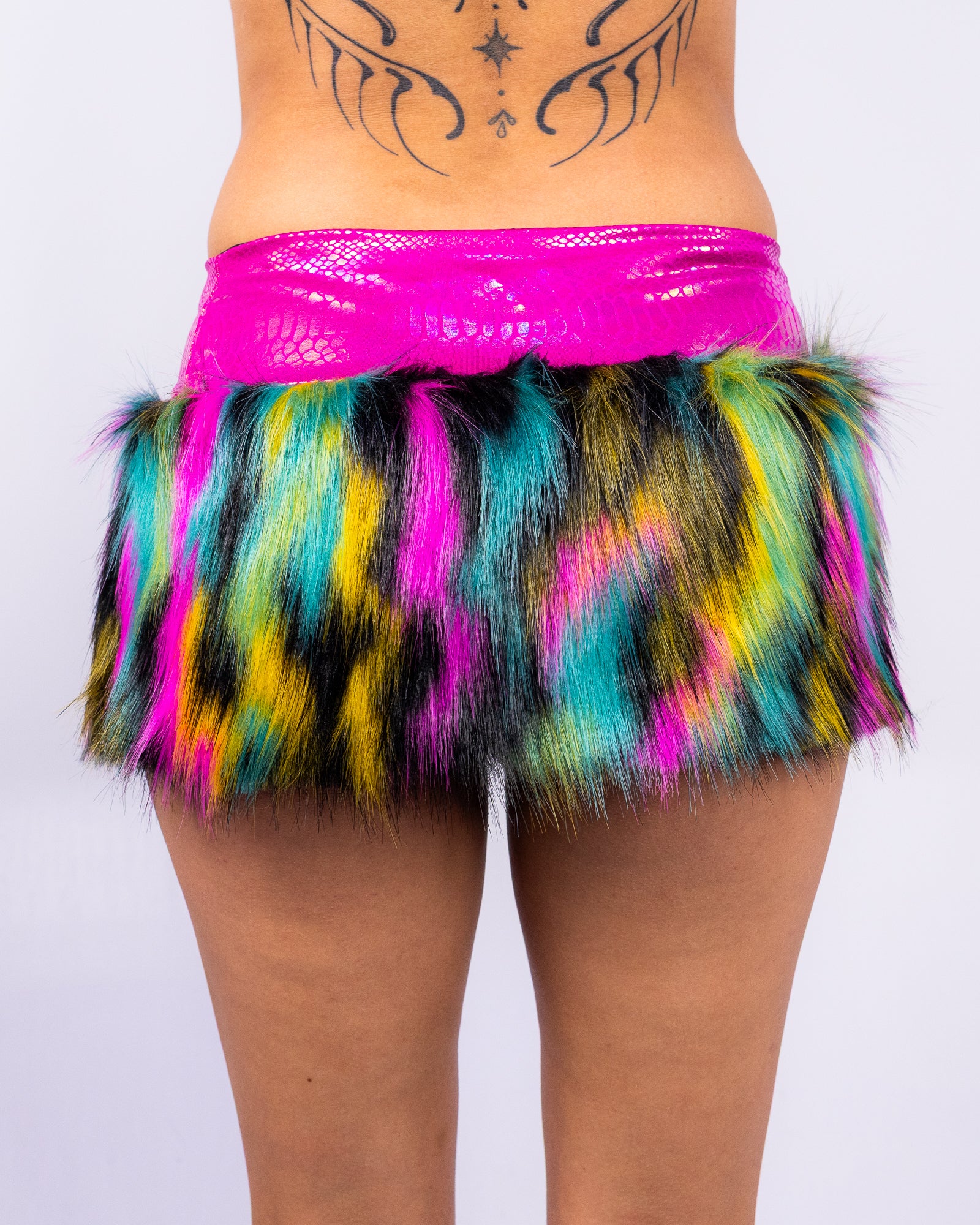 Jungle Wild Women's Faux Fur Skirt - Image 4