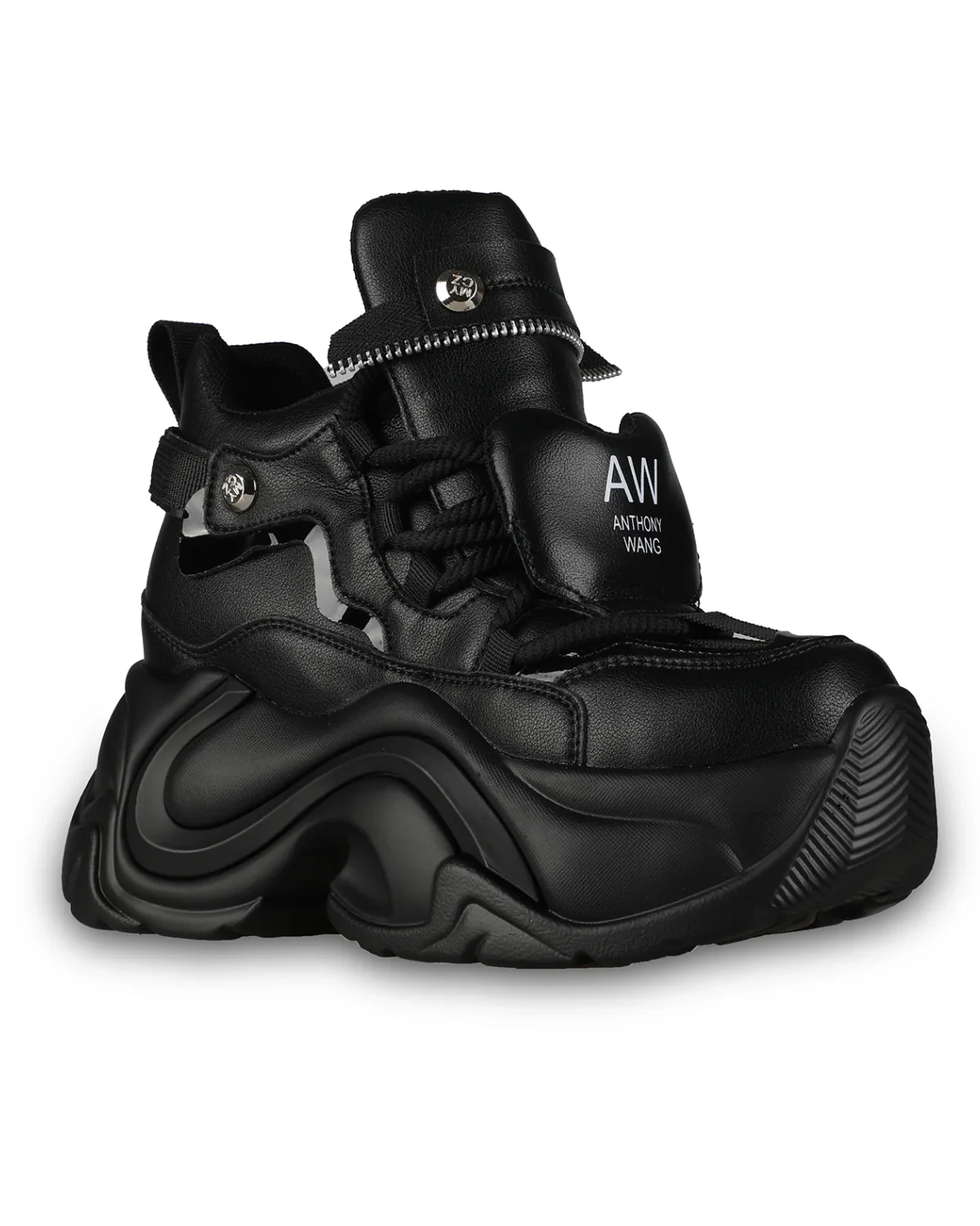 Jupiter Bubble Women's Black Wedge Sneakers - Image 4