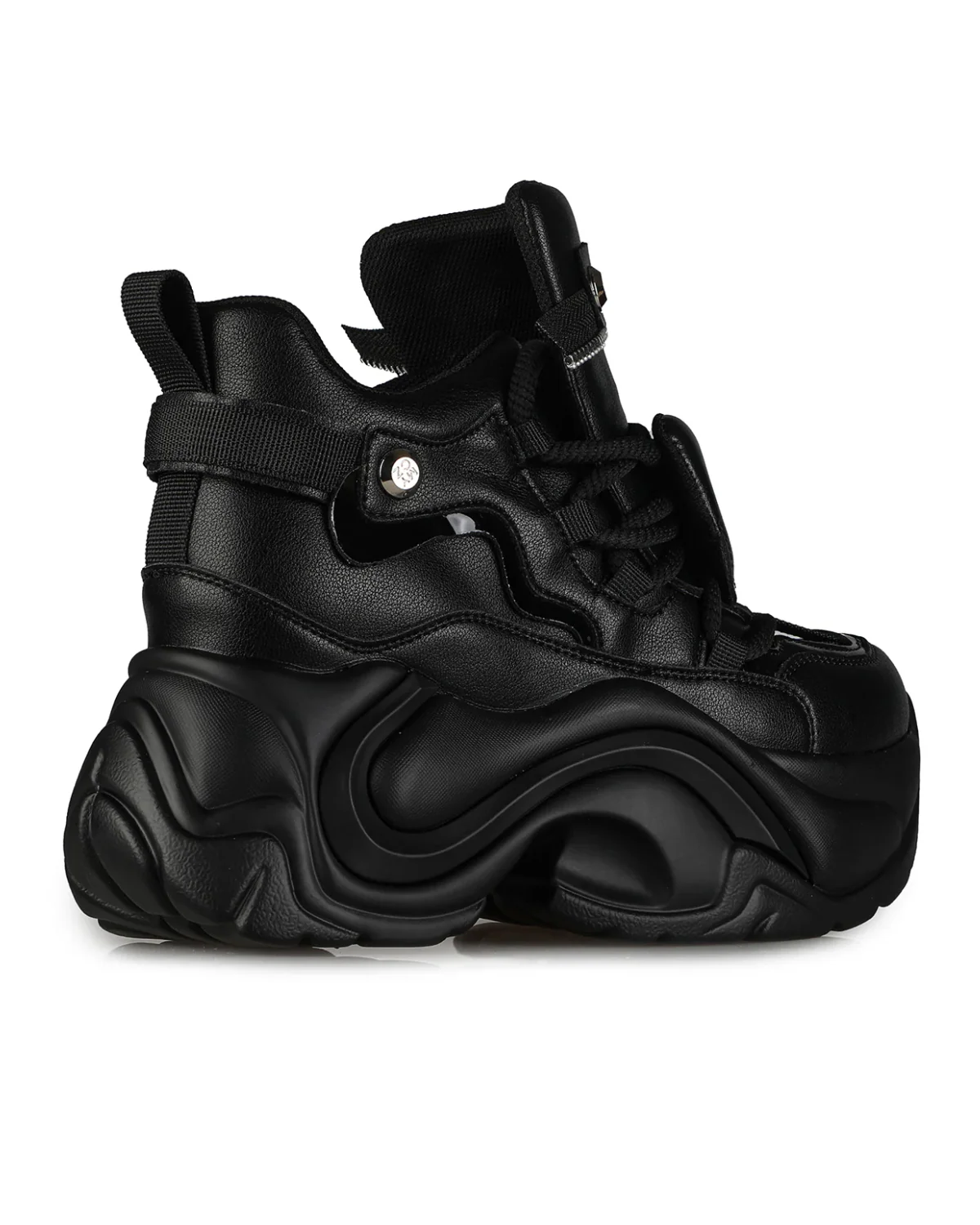 Jupiter Bubble Women's Black Wedge Sneakers - Image 6