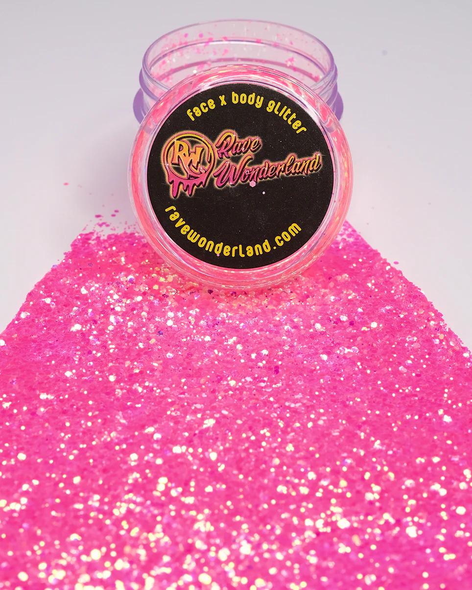 Kandi Pink Black Light Reactive Glitter