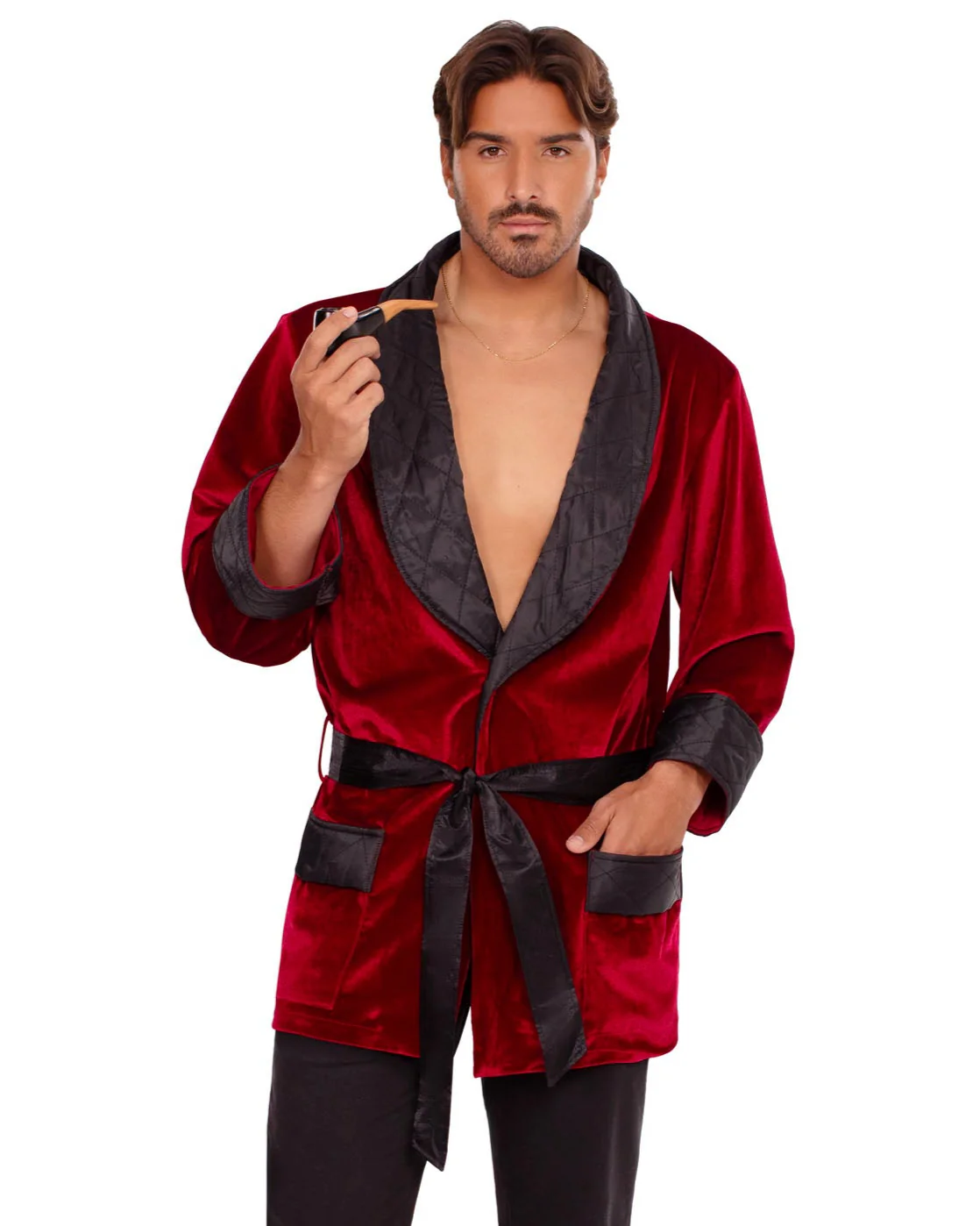 Mansion Bachelor Men's 3pc Burgundy Costume - Image 7