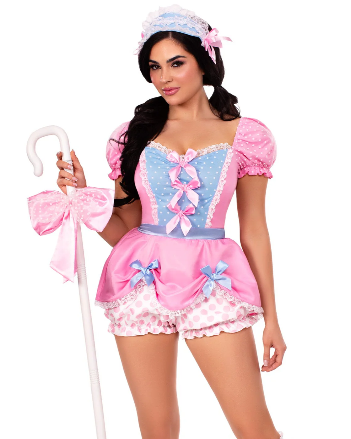 Miss Bo Peep 3pc Women's Romper Costume - Image 8