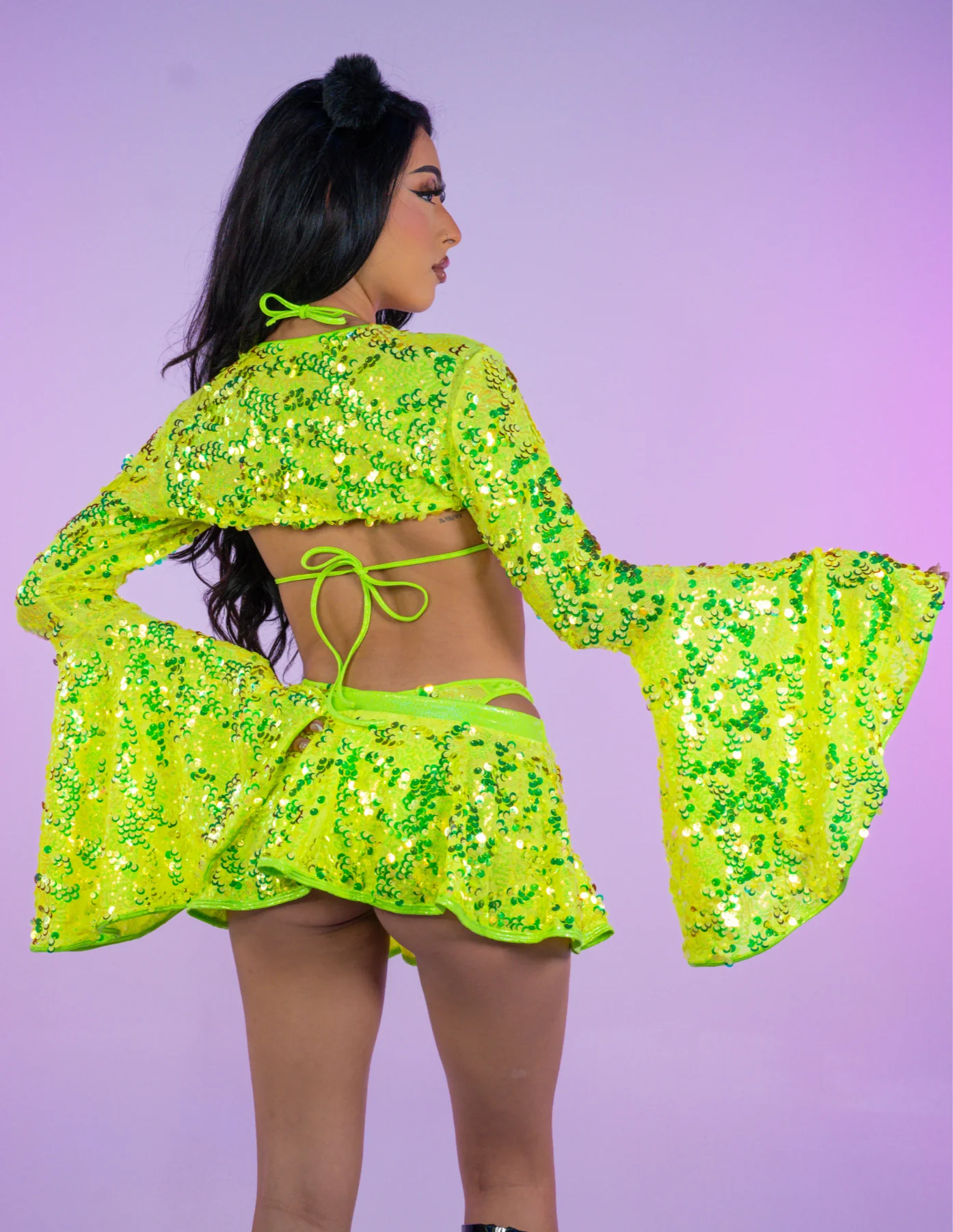 Neon Sequin Disco Shrug - Image 5