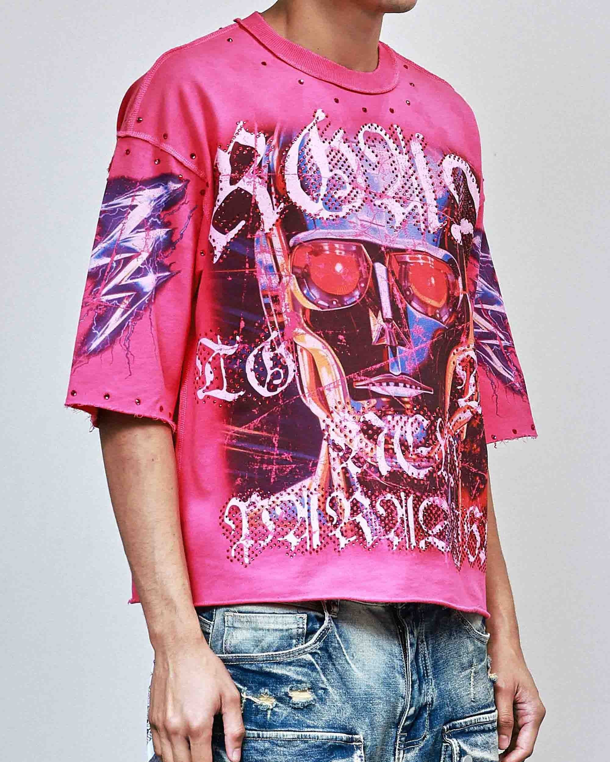 New Paradigm Men's Pink Tee - Image 9