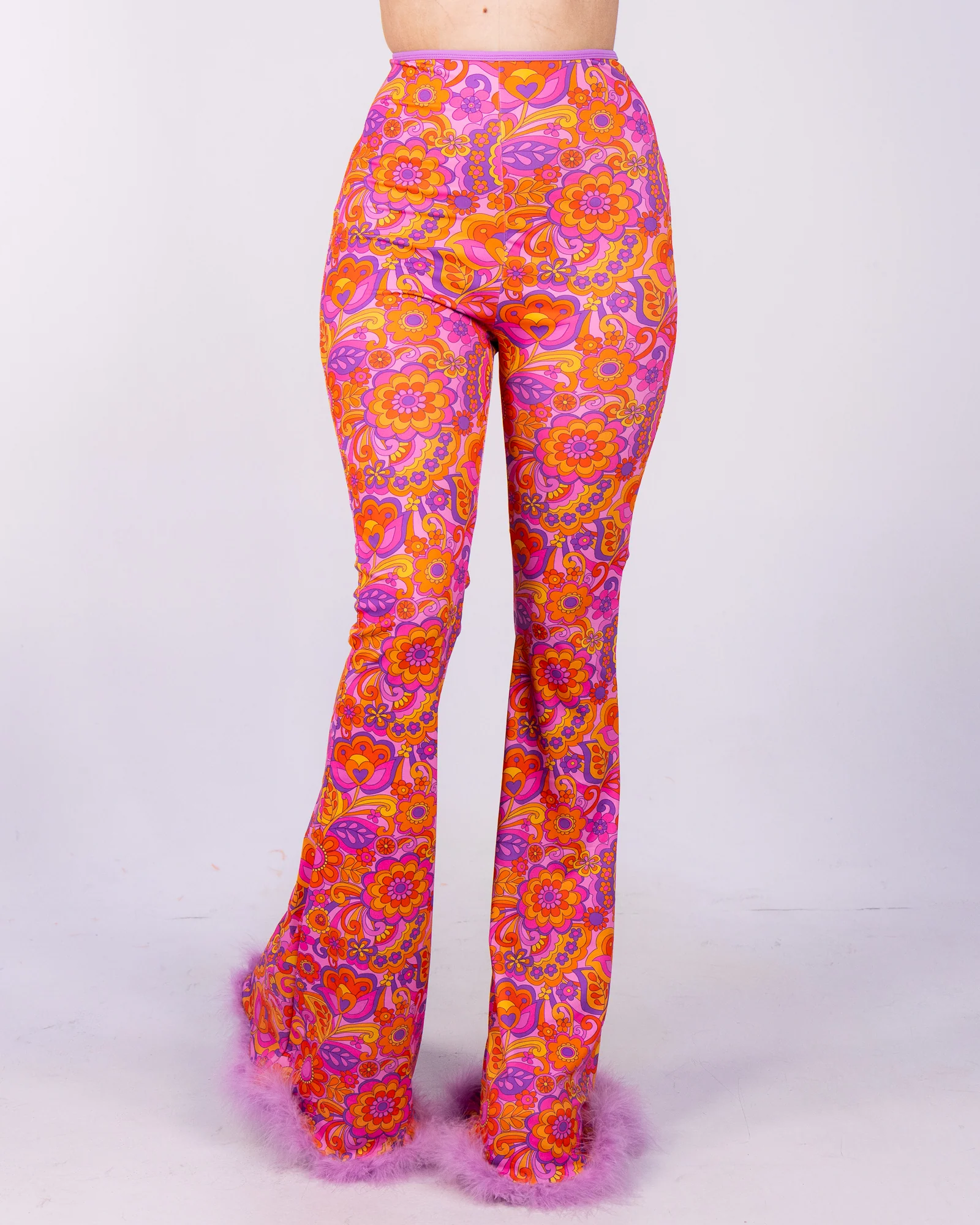 Lavender Paisley Daze Bell Bottom Pants - Image 3