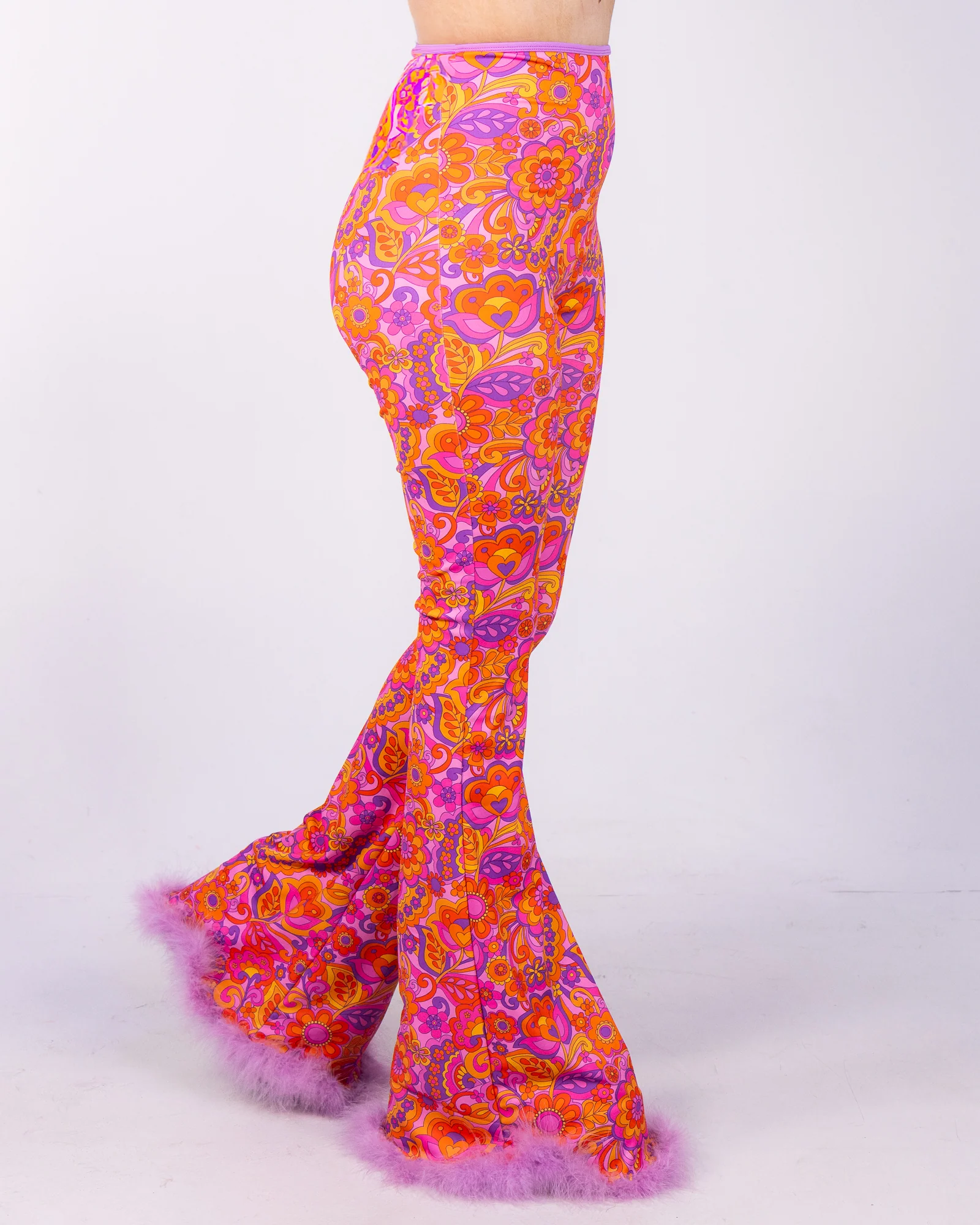 Lavender Paisley Daze Bell Bottom Pants - Image 4