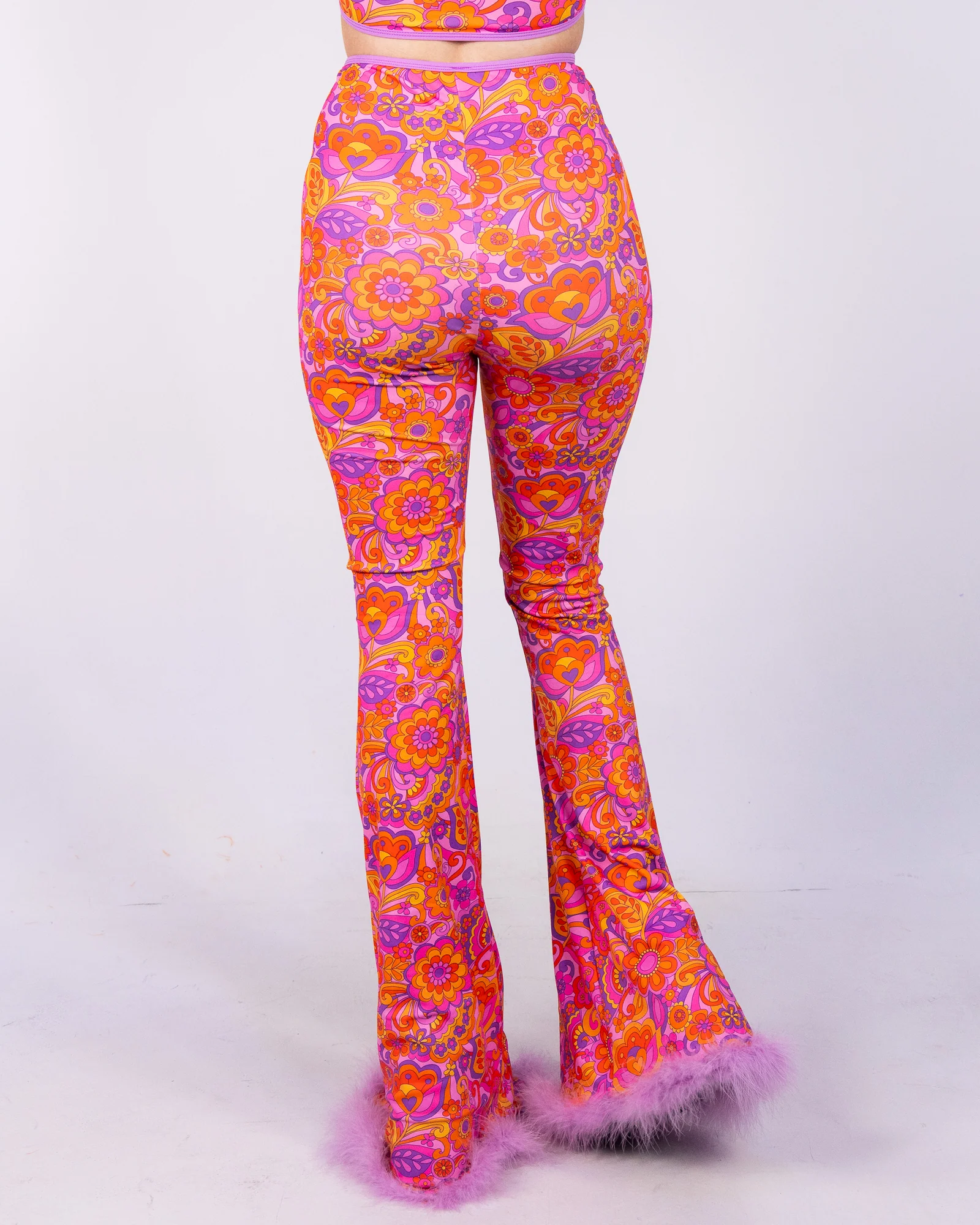 Lavender Paisley Daze Bell Bottom Pants - Image 5