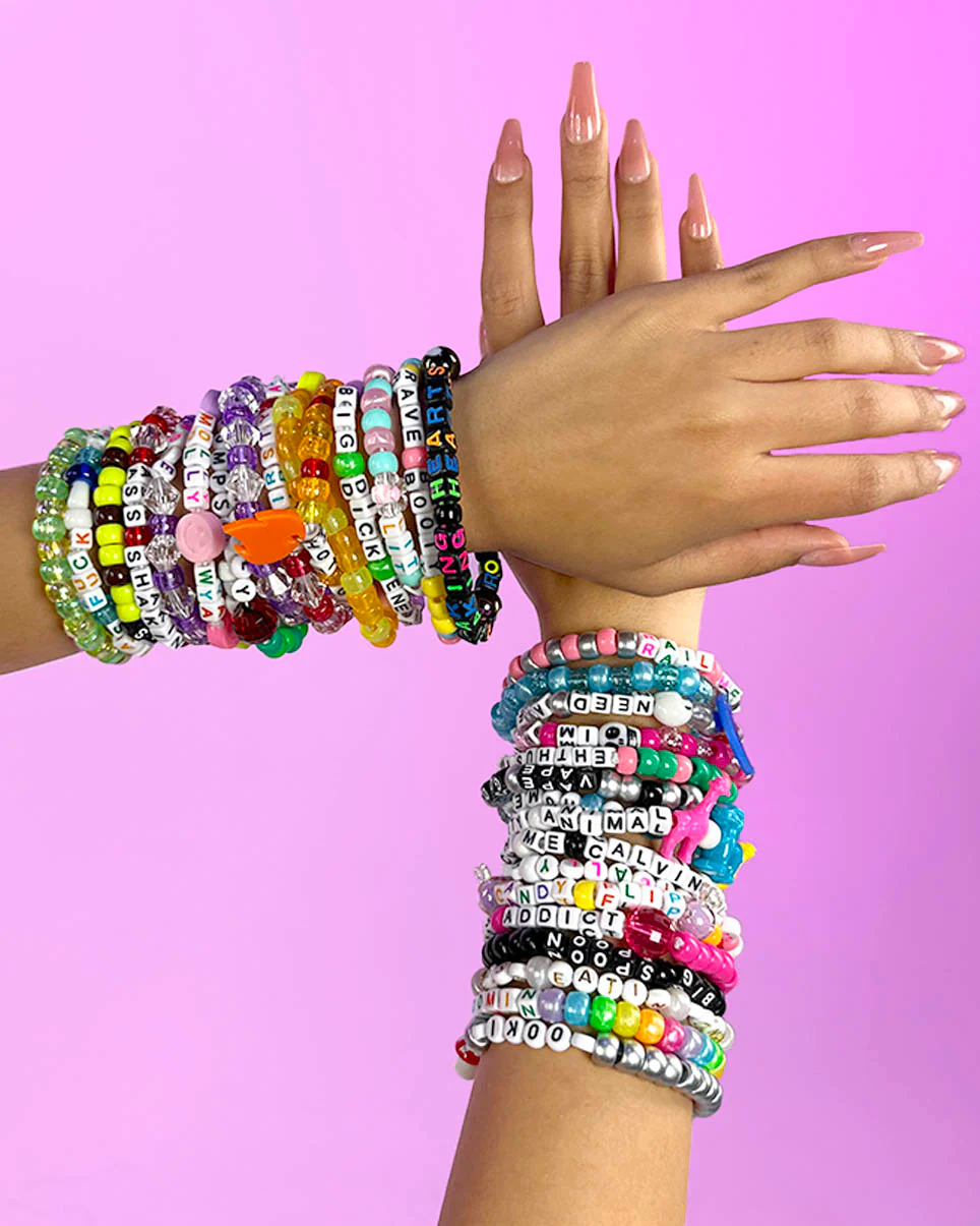 "Party Hard" 13pc Pre-Made Kandi Bracelets - Image 4