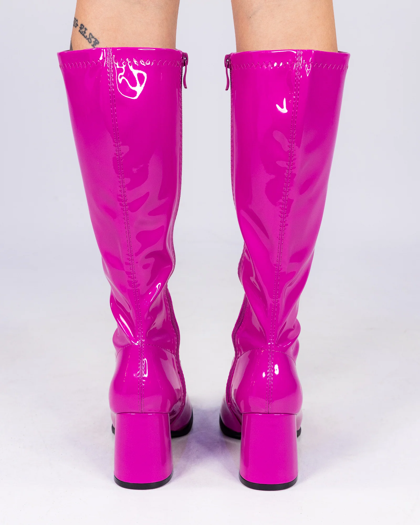 Fuchsia Undeniable Women's Go-Go Boots - Image 3