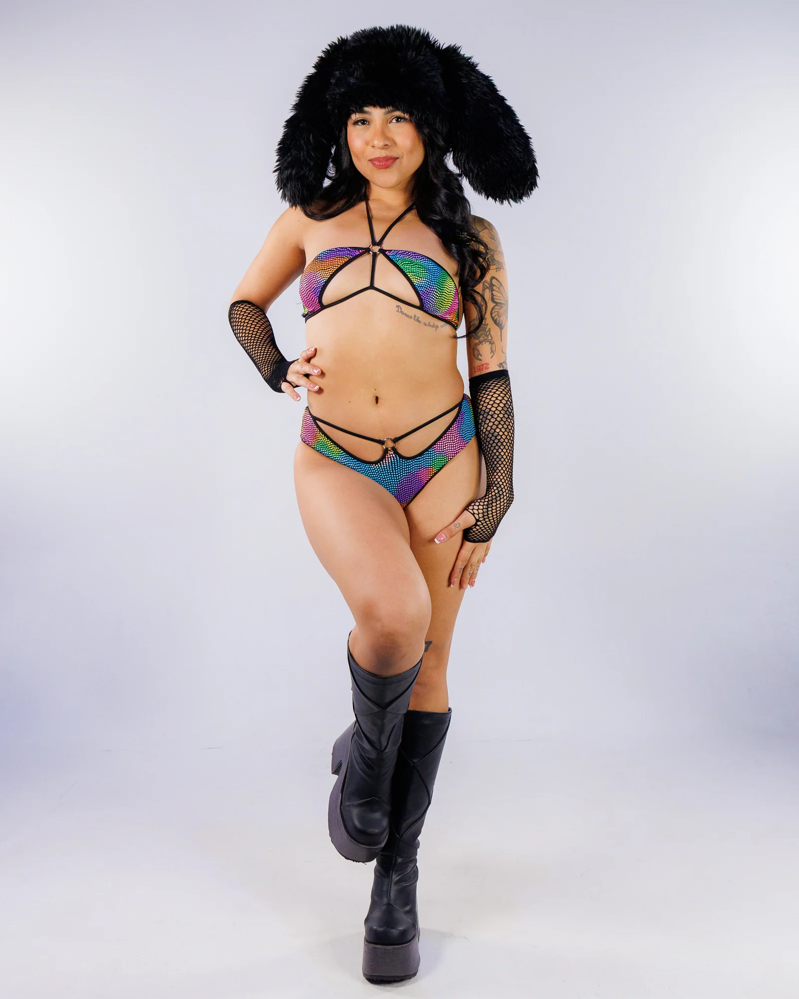 Pixelated Women's Multicolor Bikini Set - Image 5