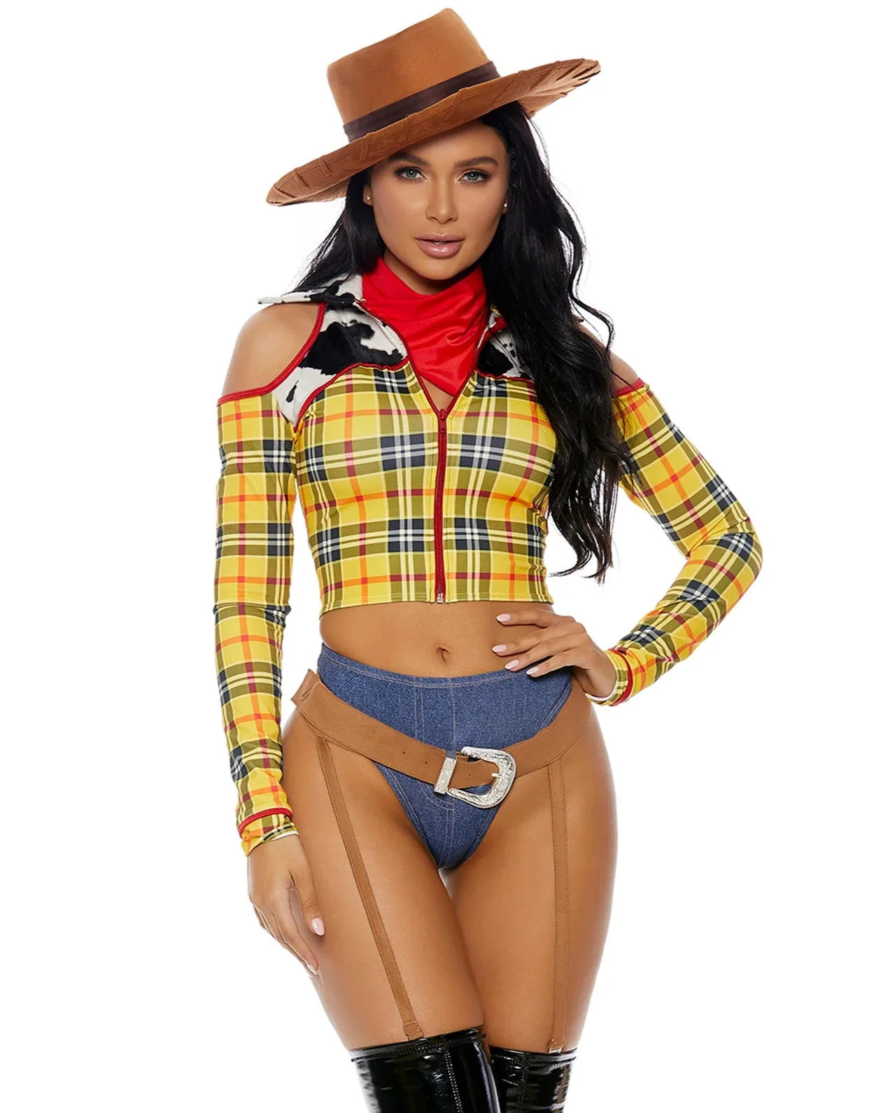 Playtime Sheriff Women's 4pc Costume - Image 8