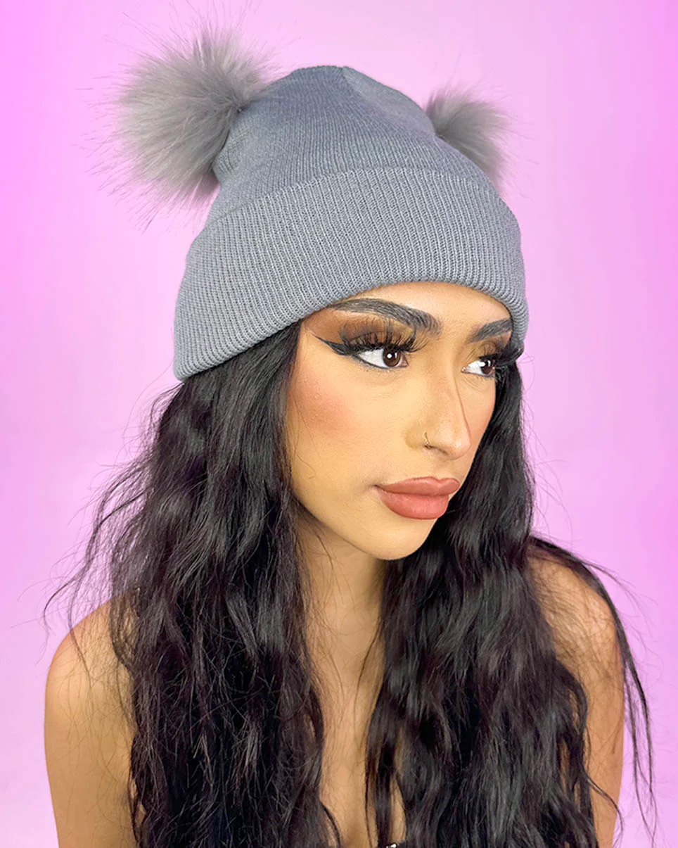 Pom Pom Unisex Beanie - Image 3
