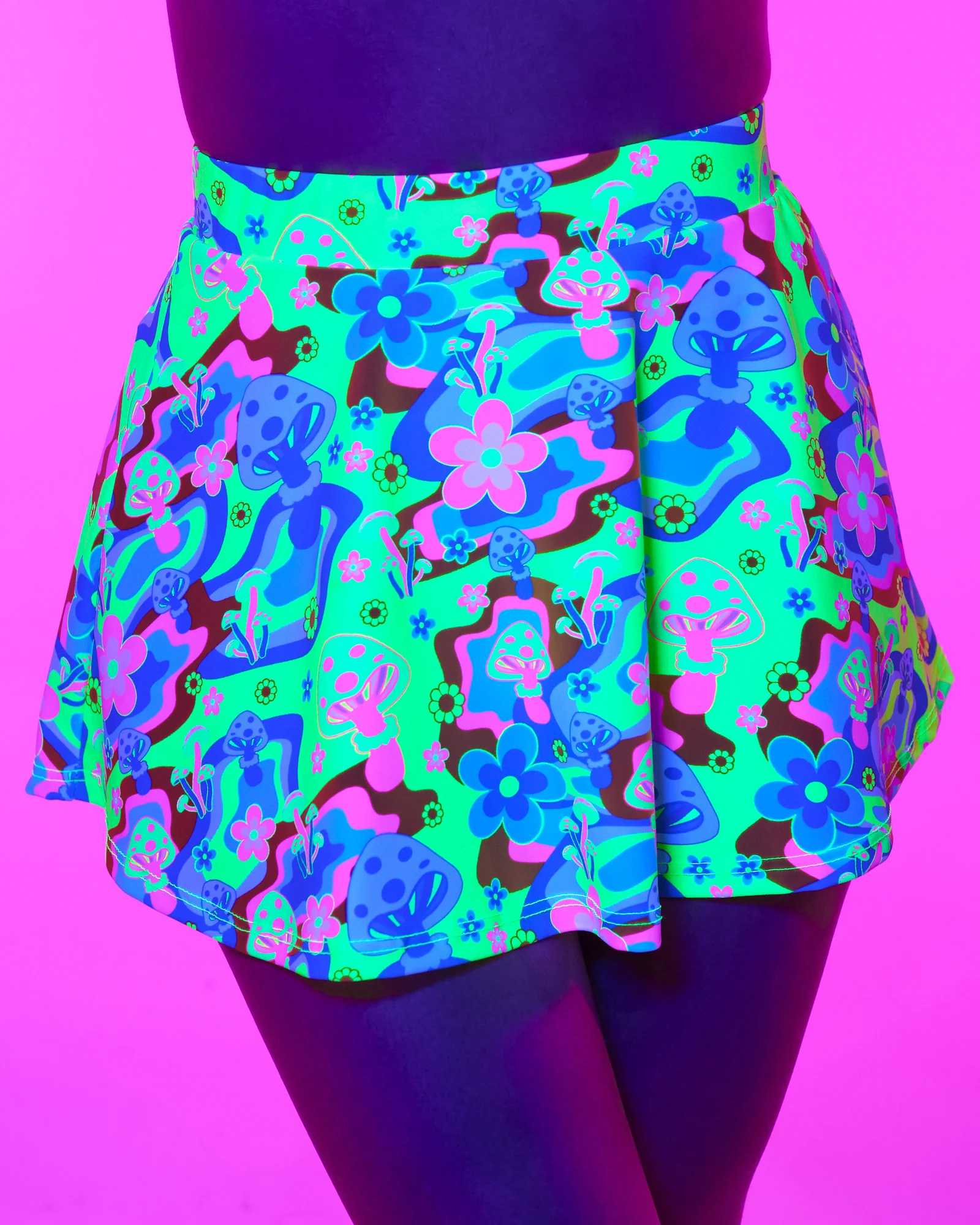 Psychedelic Psilocybin Mini Skirt - Image 7