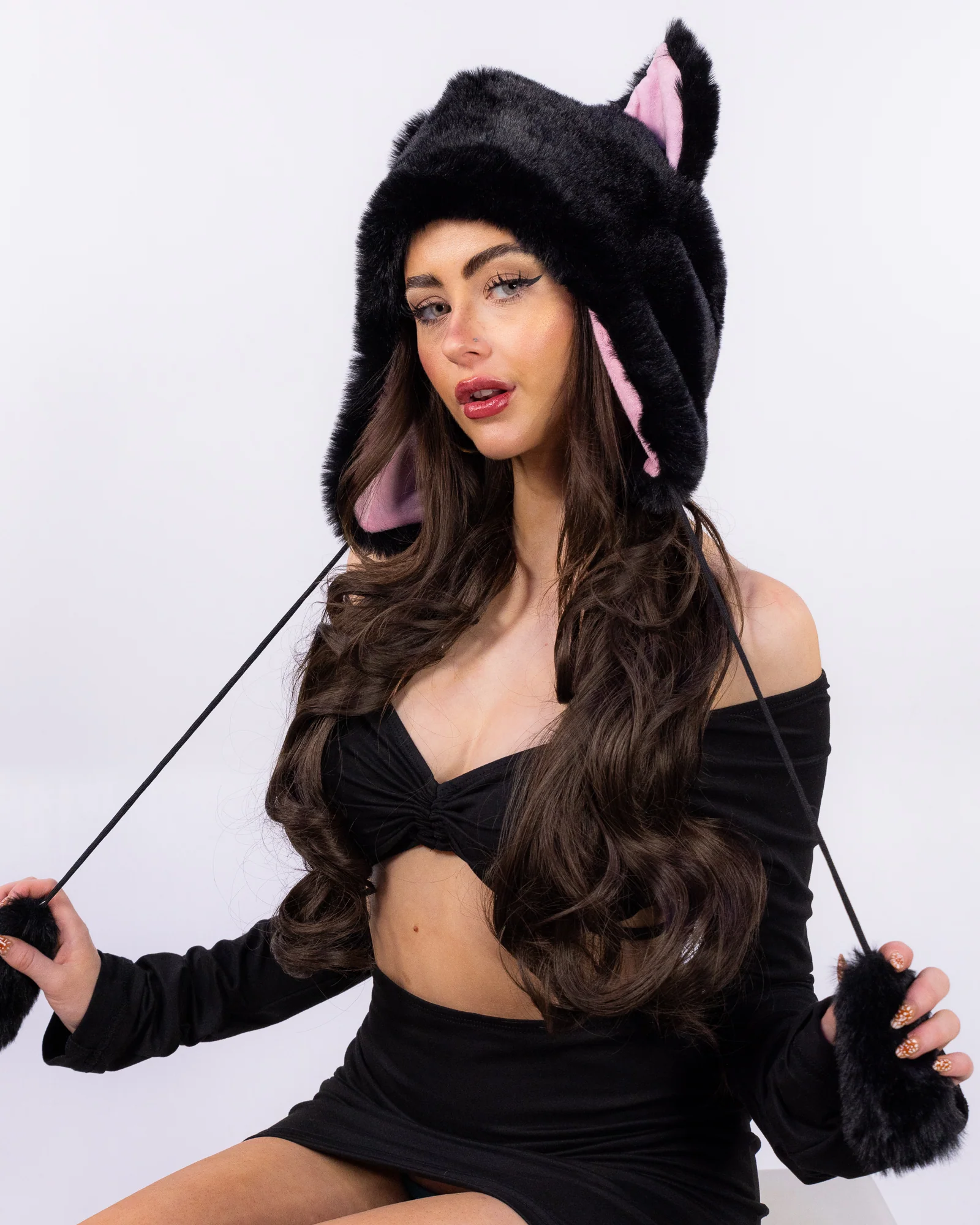 Rave Bear Plush Hat - Image 2