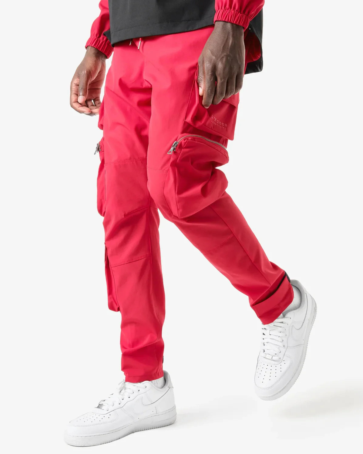 Red Unisex Cargo Pants - Image 8