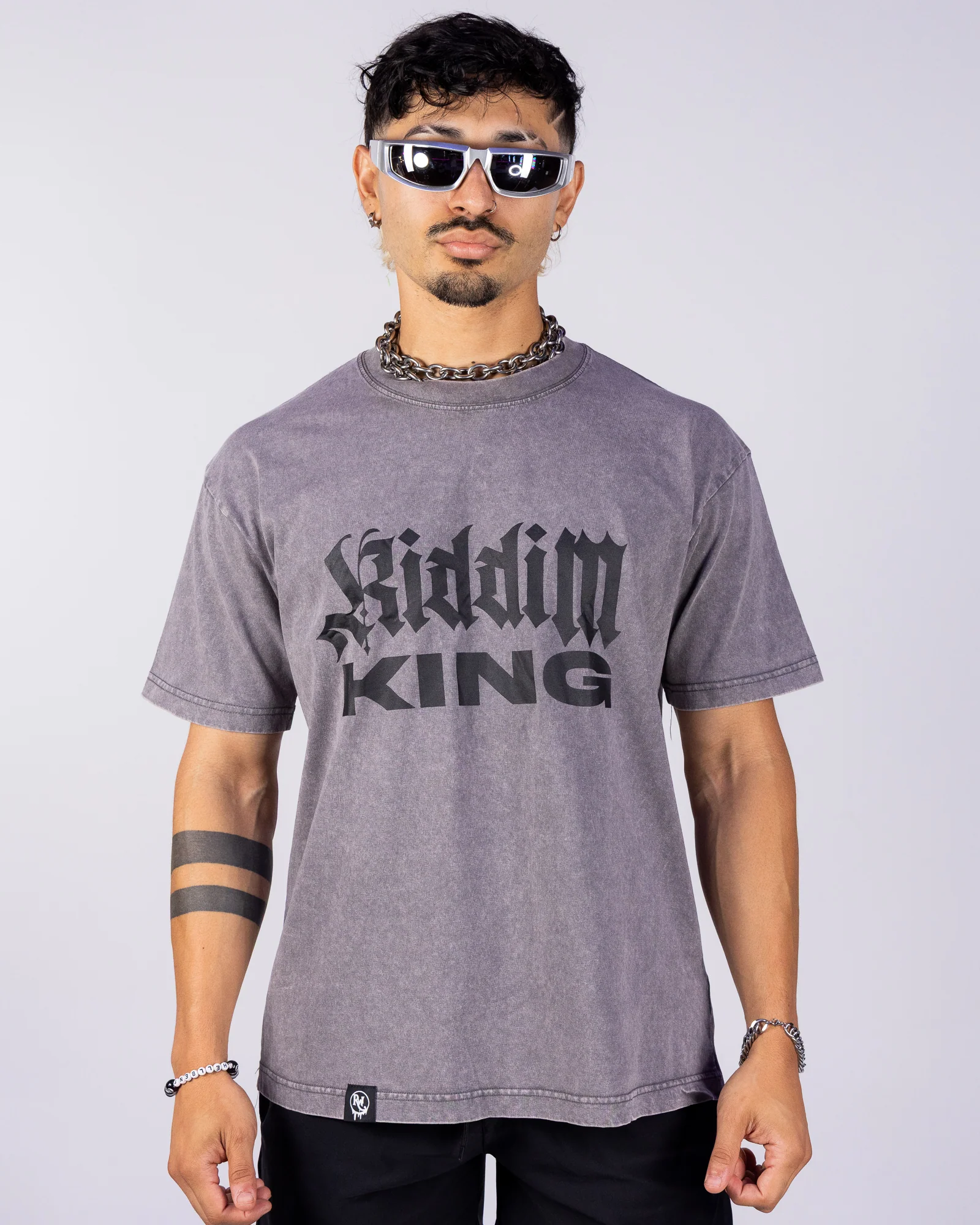Riddim King Men's Gray T-Shirt