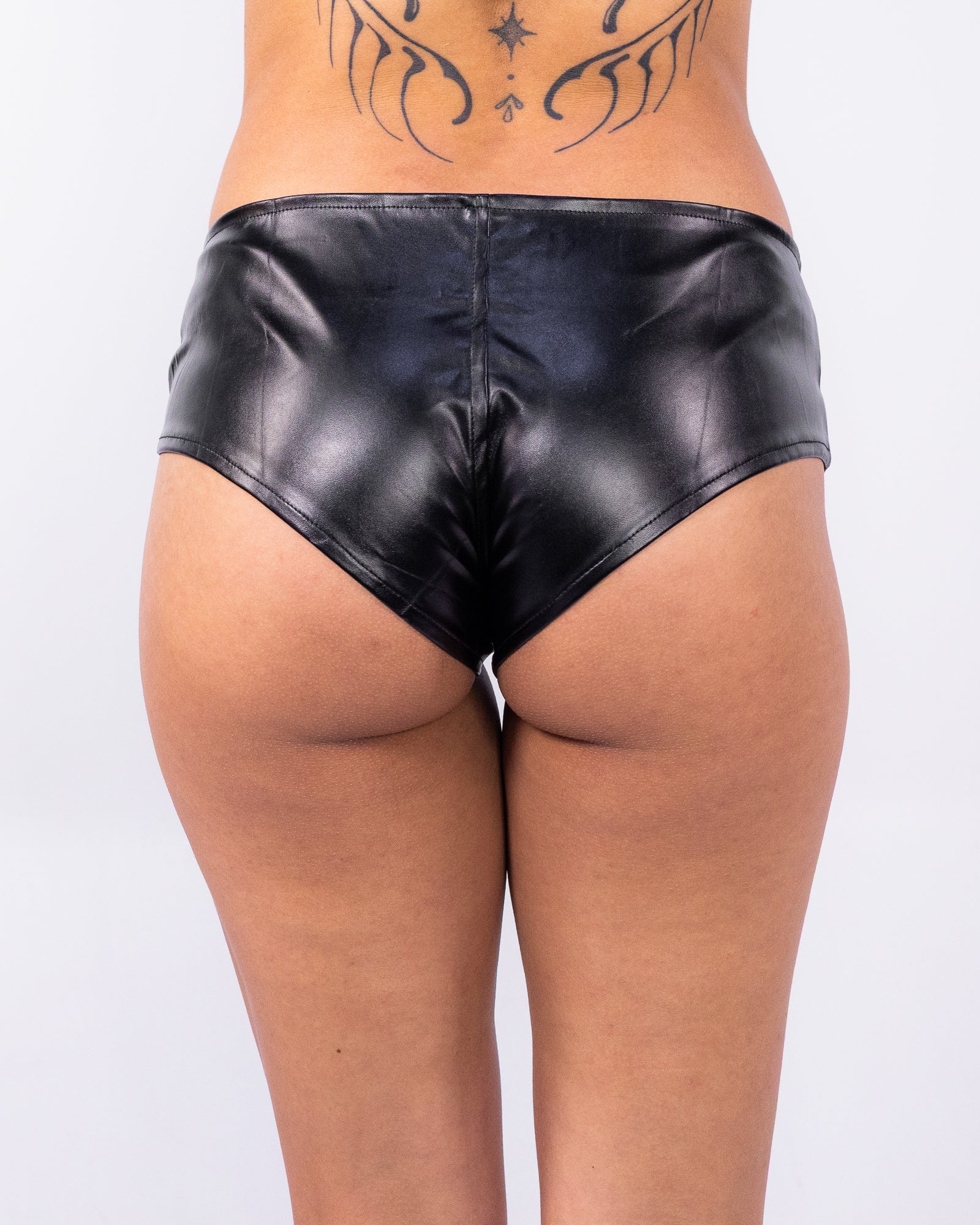 Ring Me Up Women's Black Zipper Shorts - Image 4