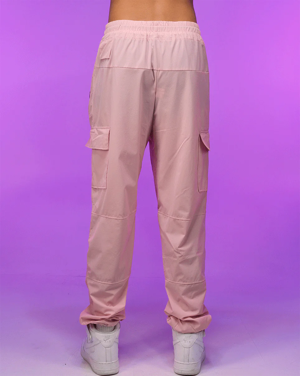 Pretty Pink Unisex Water Resistant Cargo Joggers - Image 4